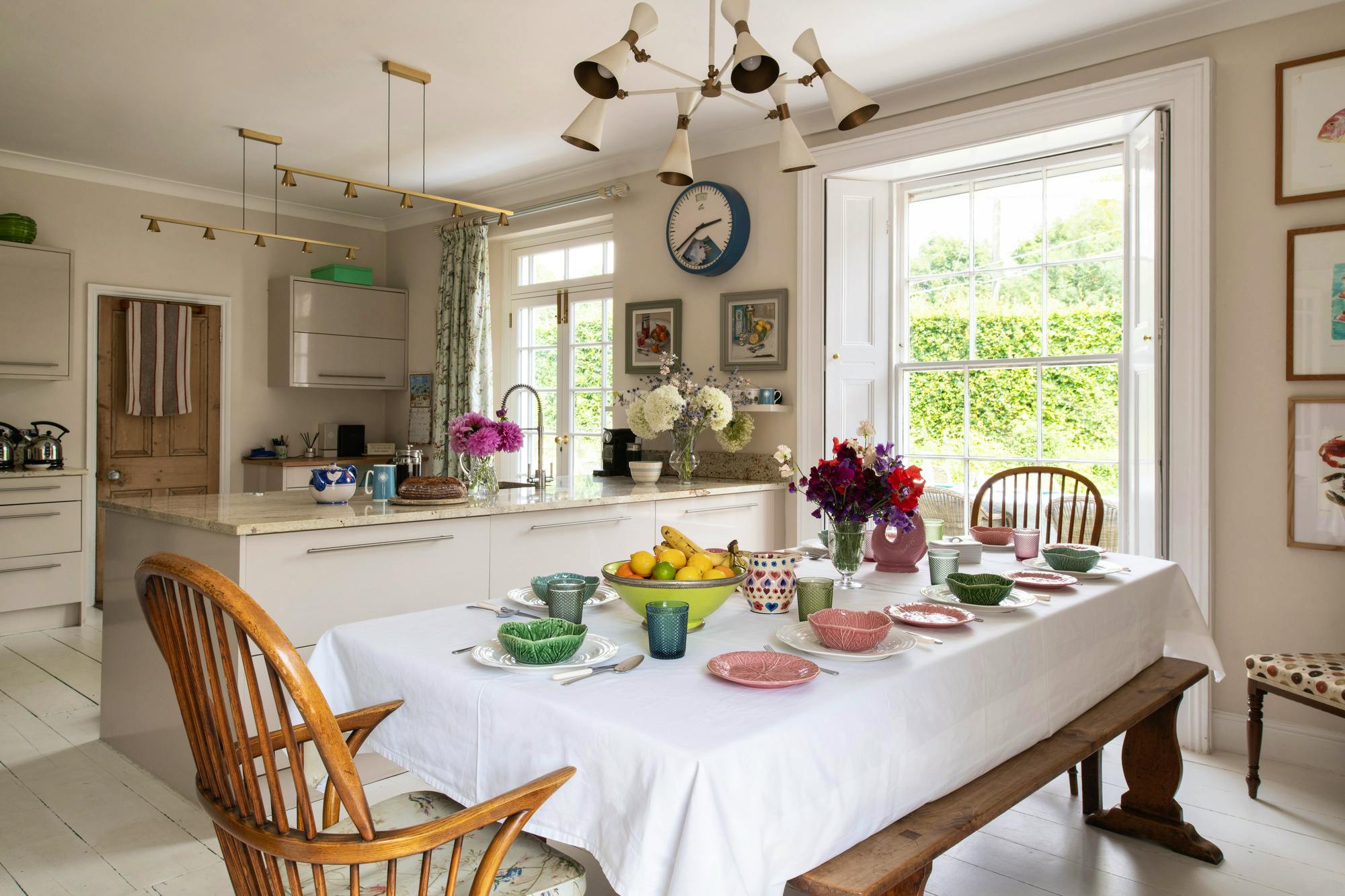 Breakfast in the main house kitchen