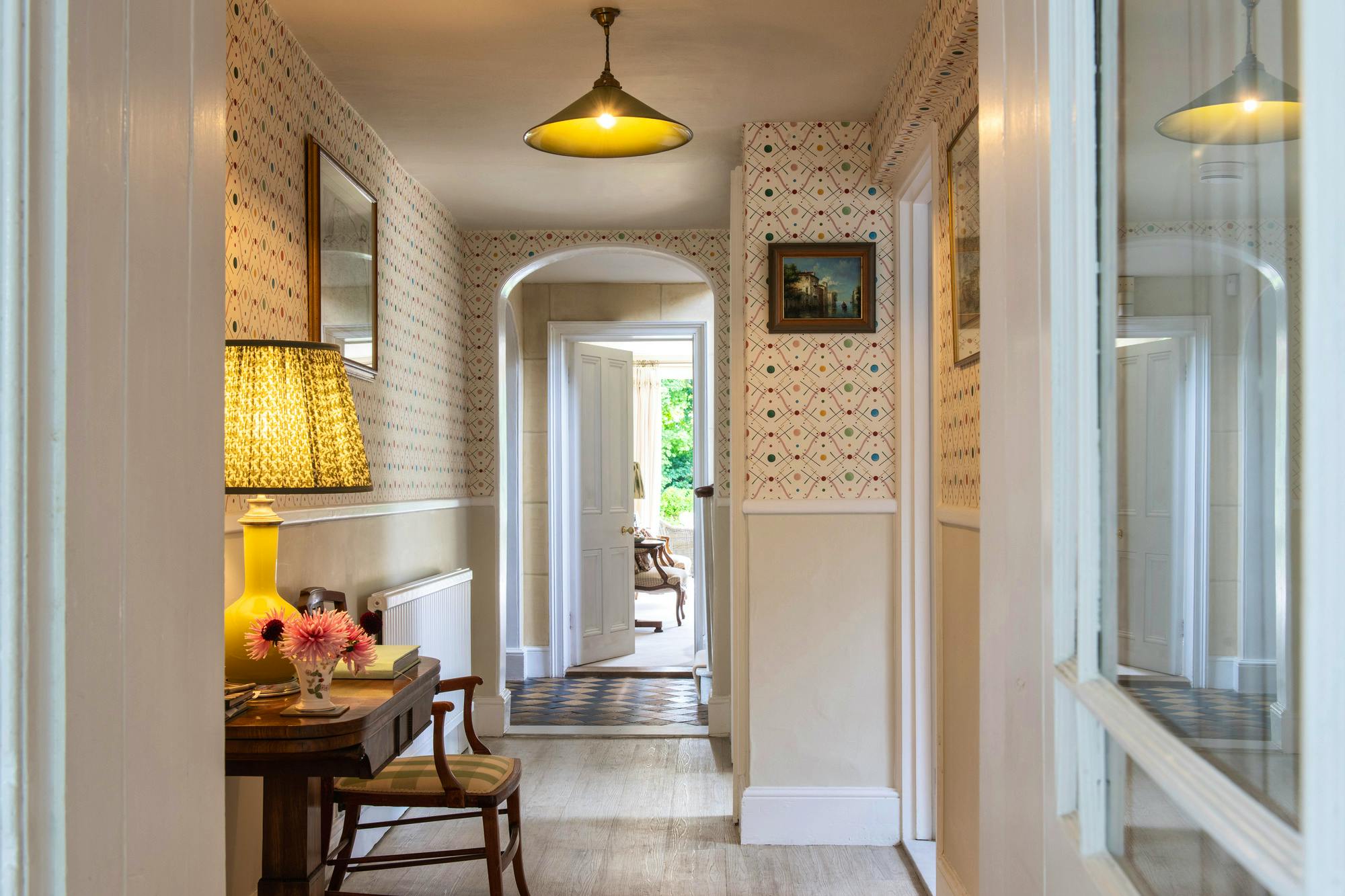 Lower hall from kitchen