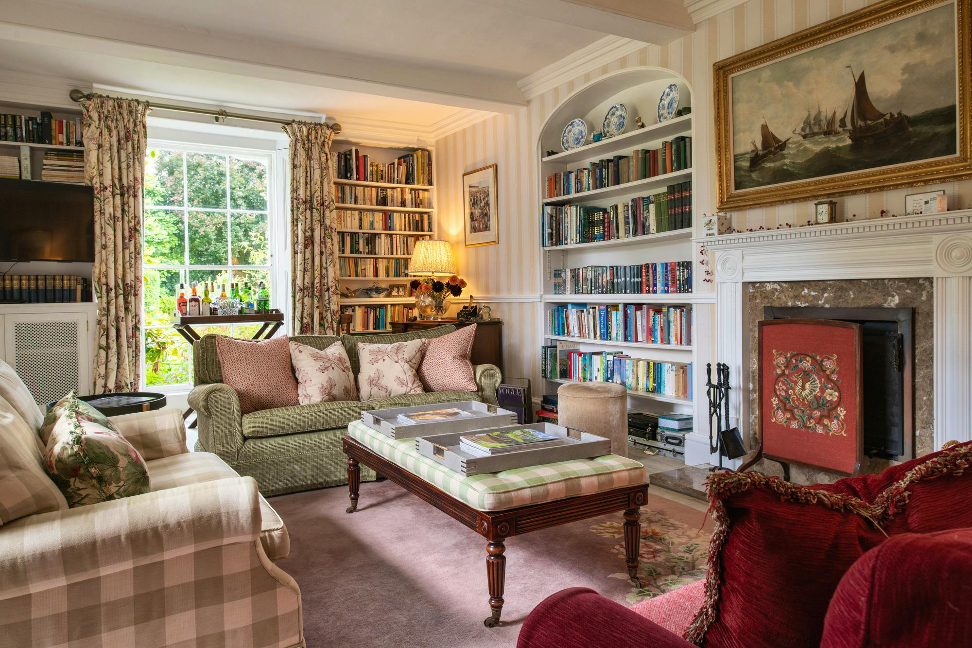 Sitting room in main house