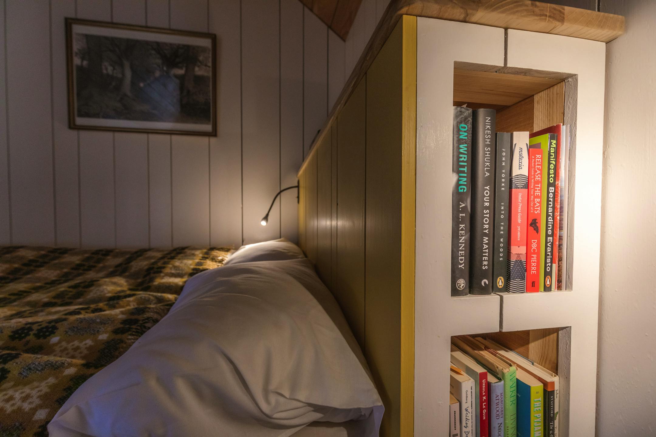 Book nook for night-time reading
