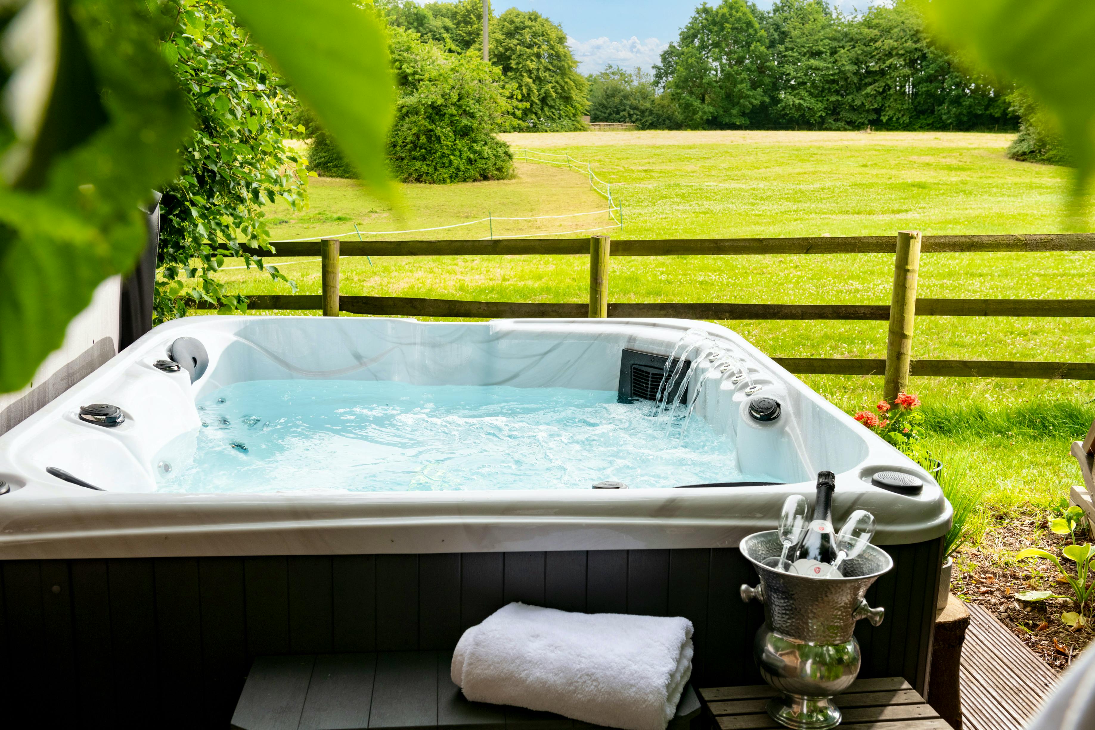 Large electric hot tub