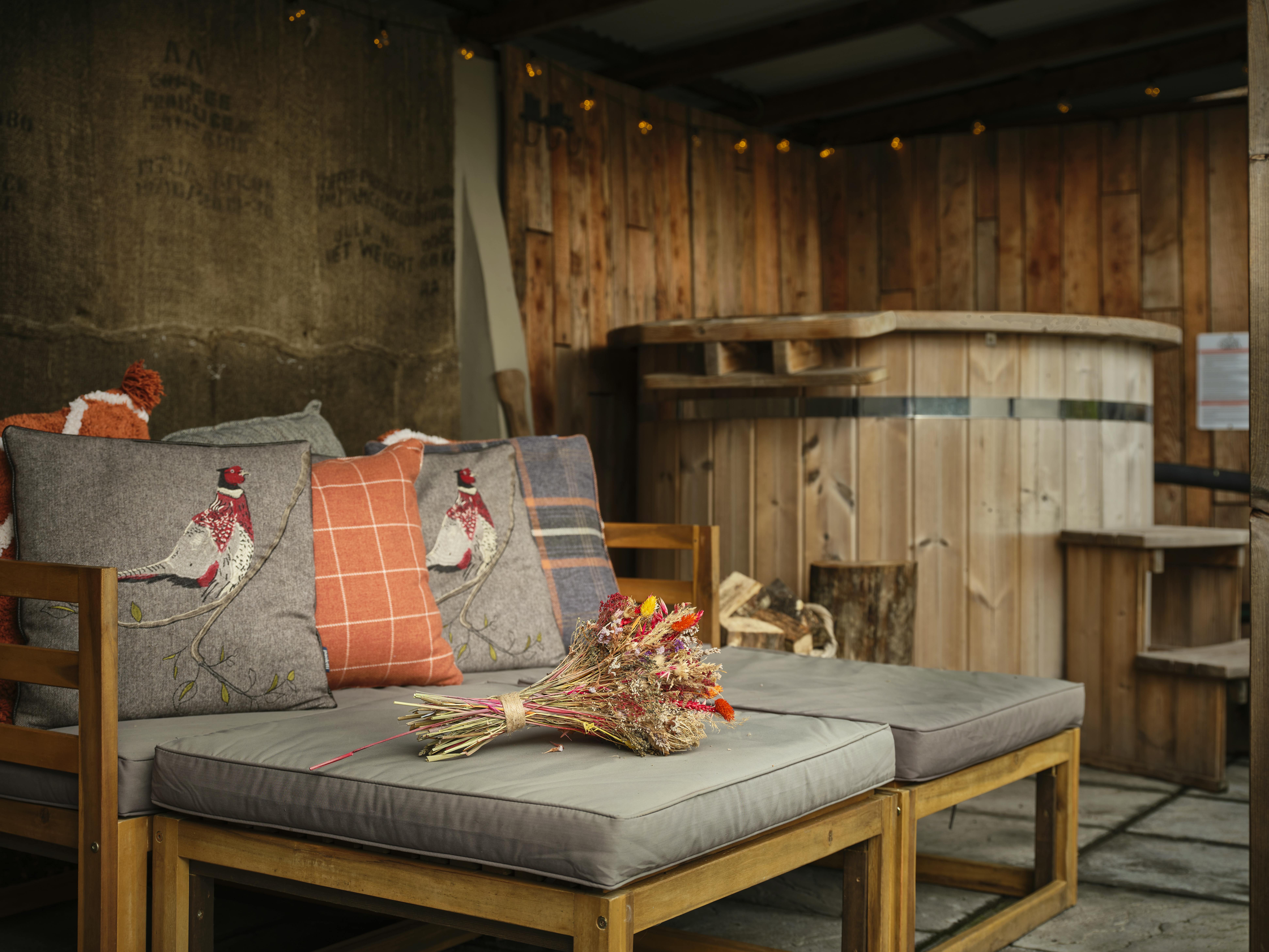 Outdoor sofa perfect for snoozing