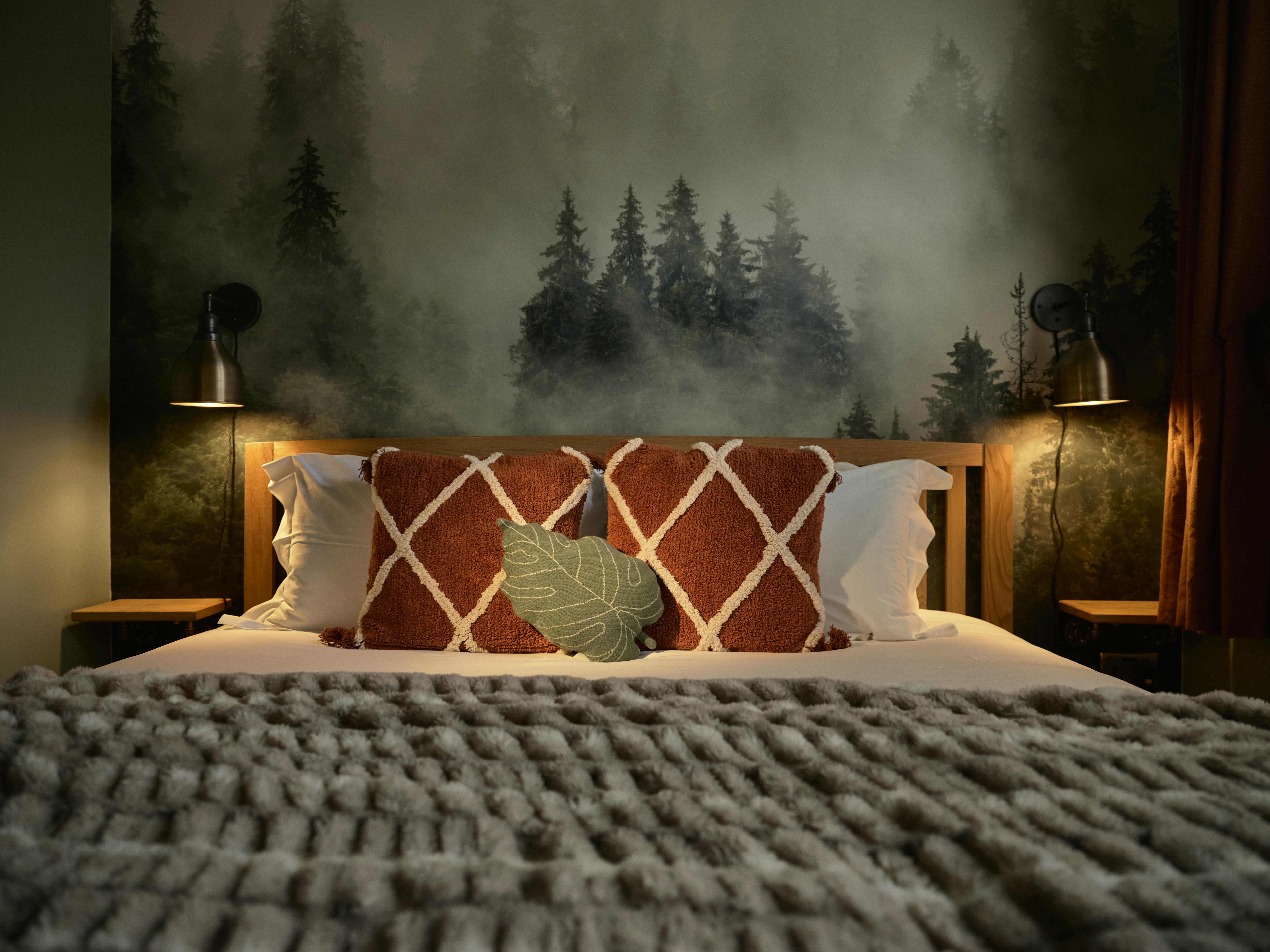 Forest bedroom mural