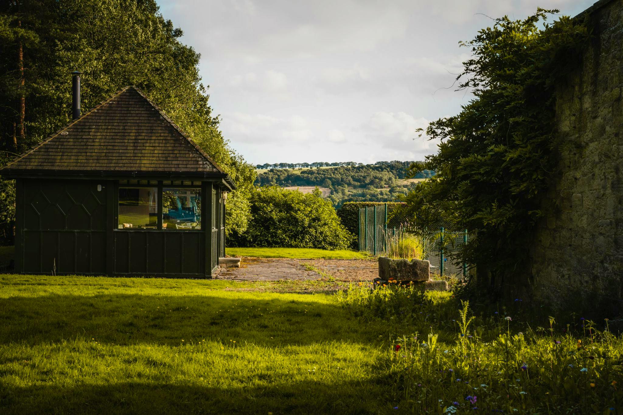 Views around tennis court
