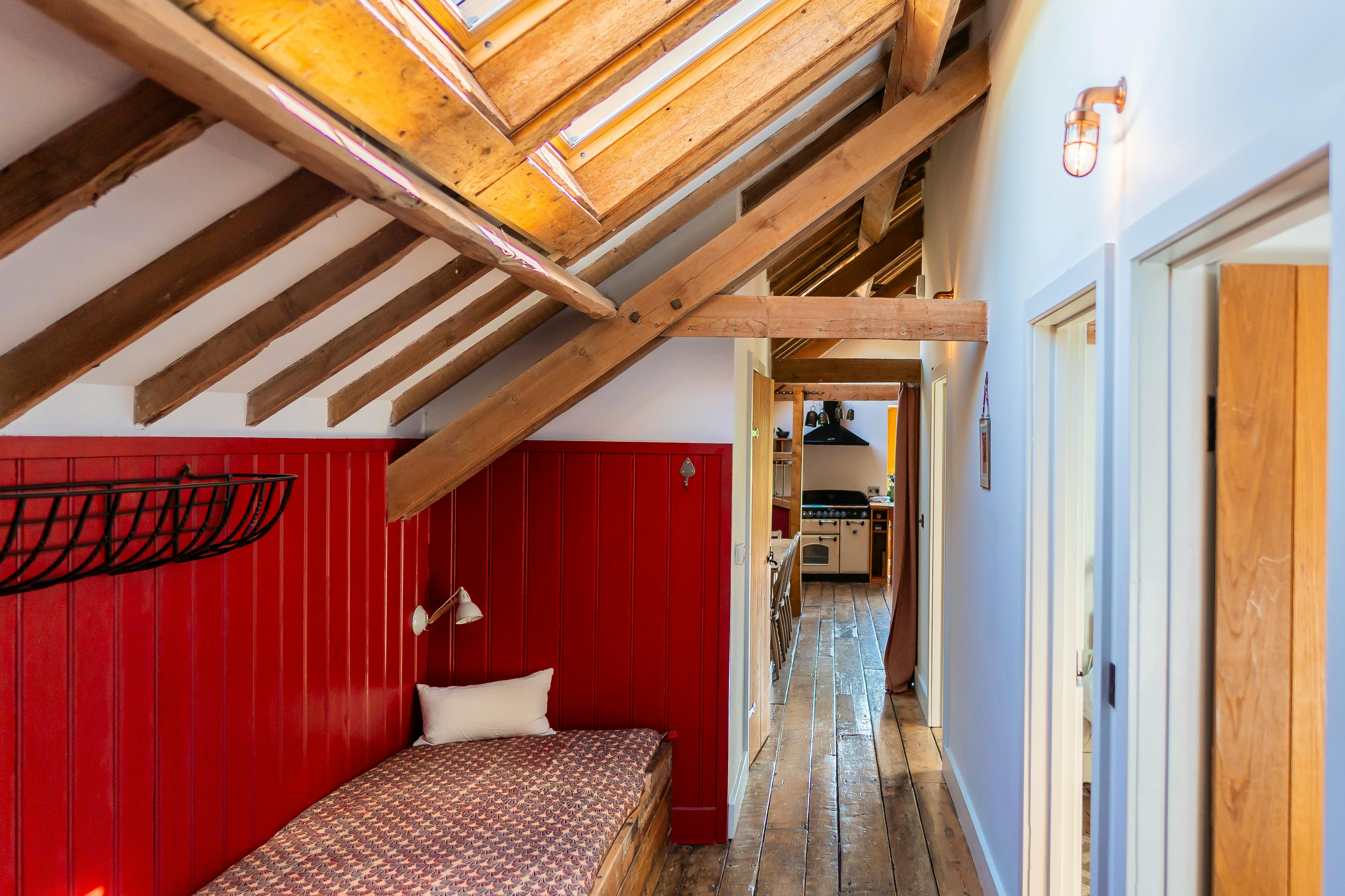 Hay loft top to toe bed