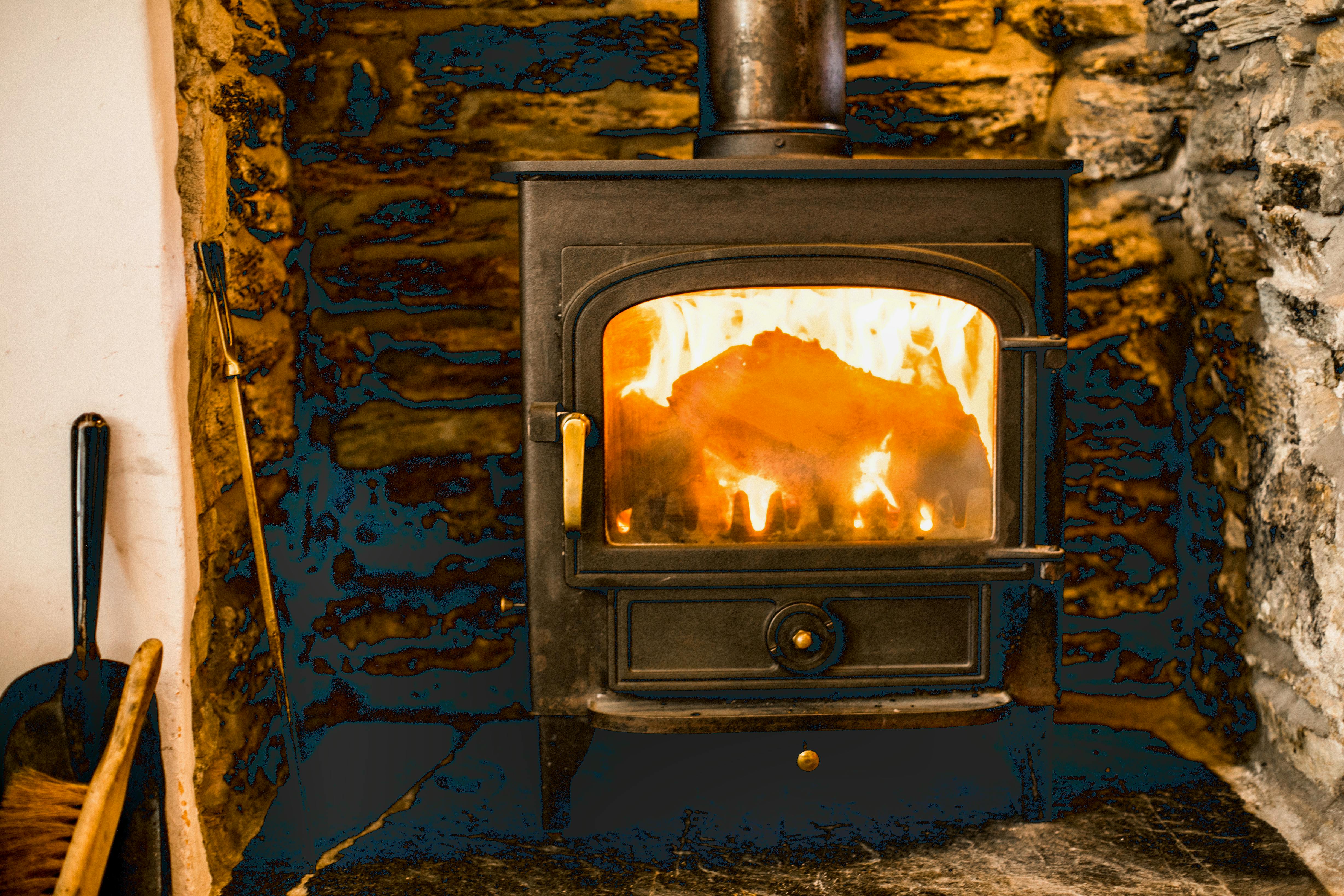 Woodburner in sitting room