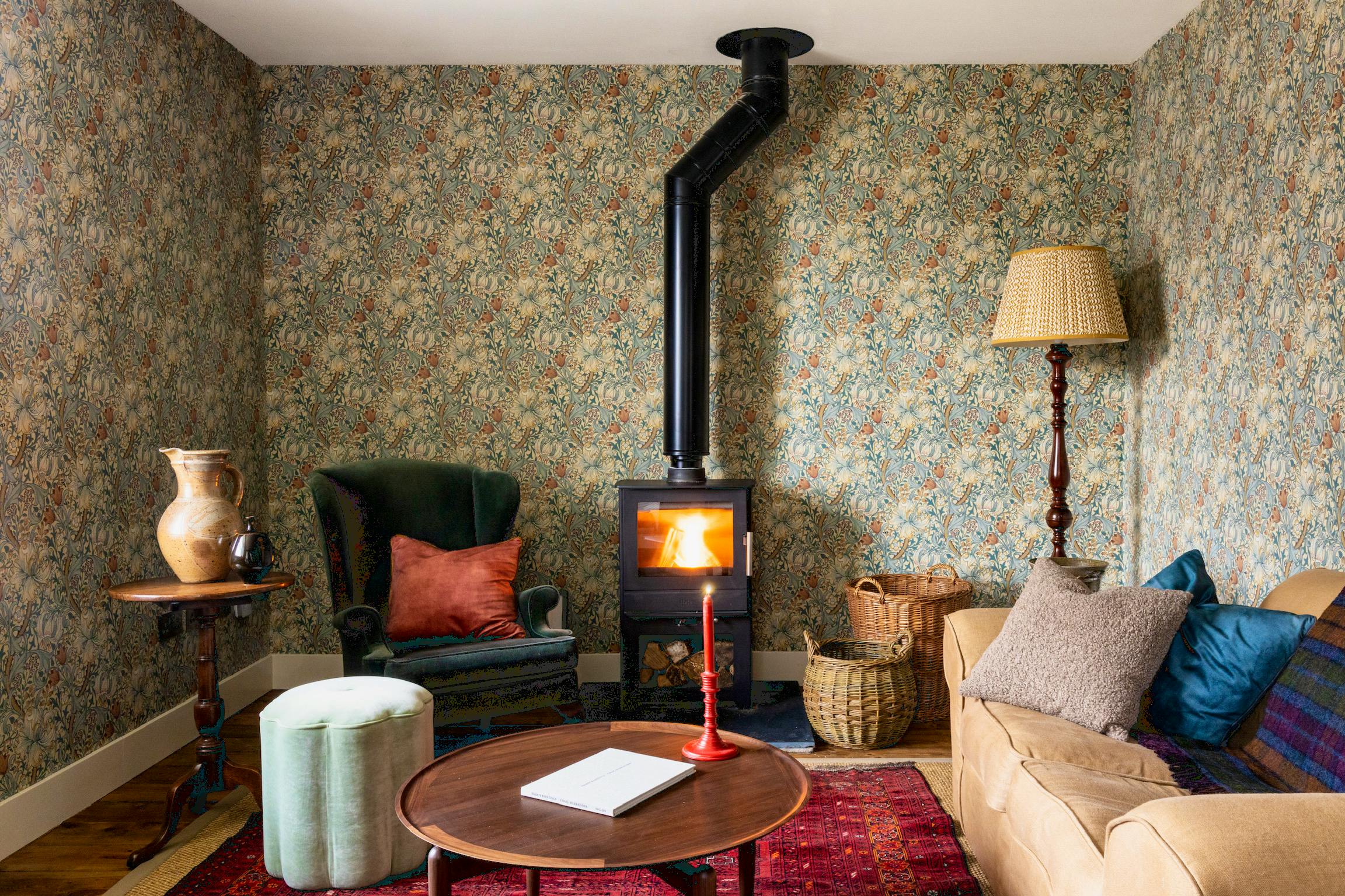 Log burners in all cottages