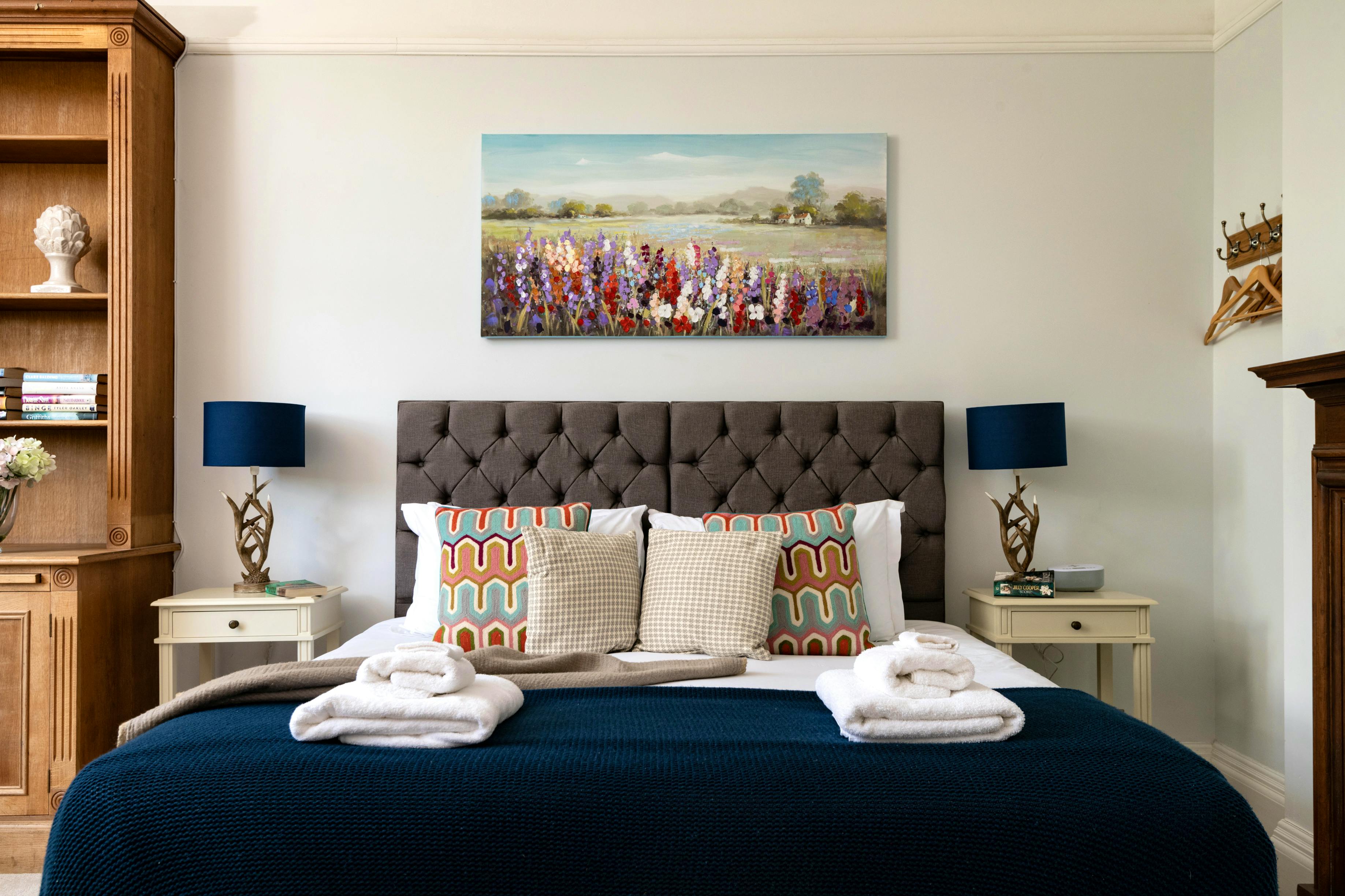Downstairs bedroom with garden view