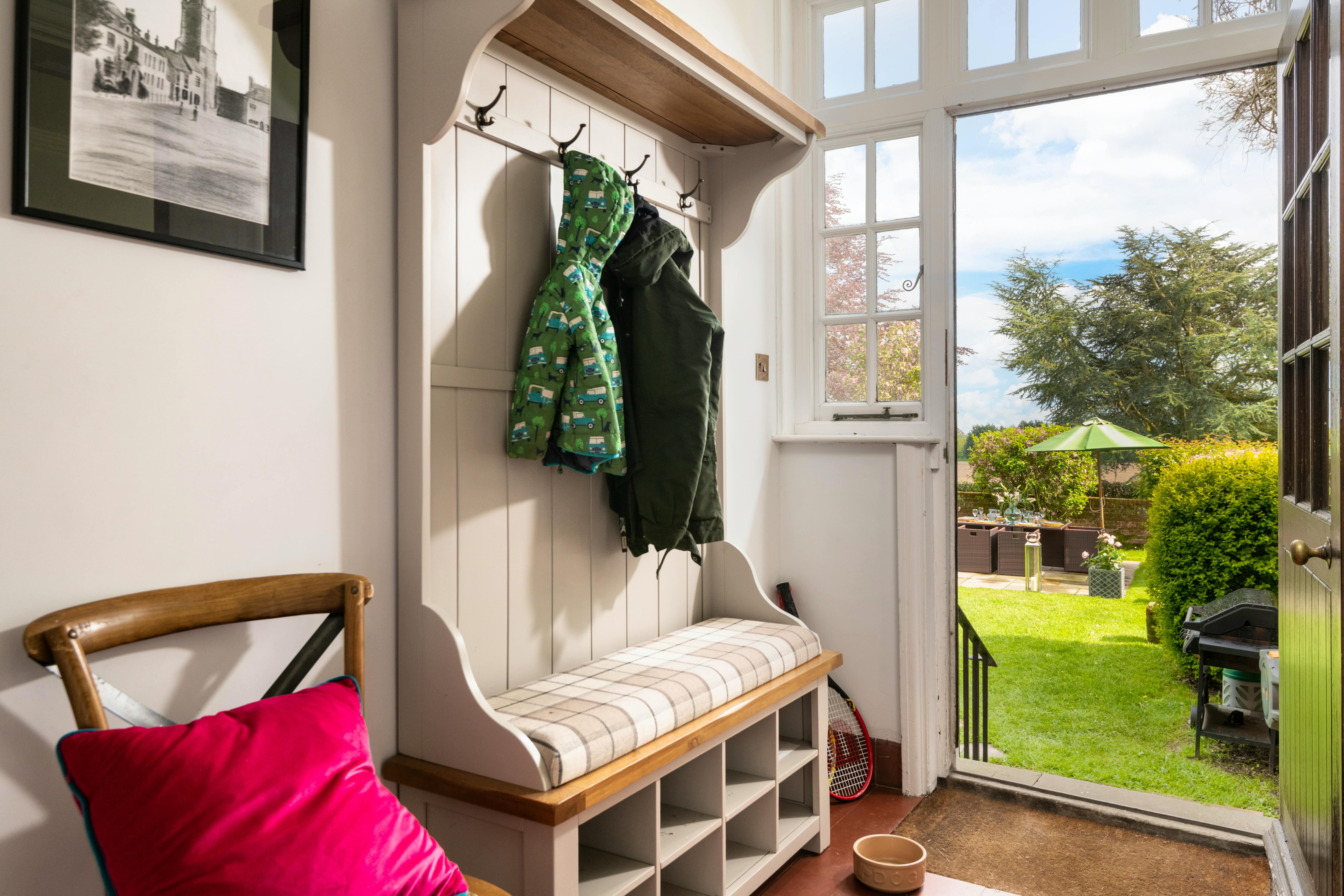 Back door to garden and hot tub