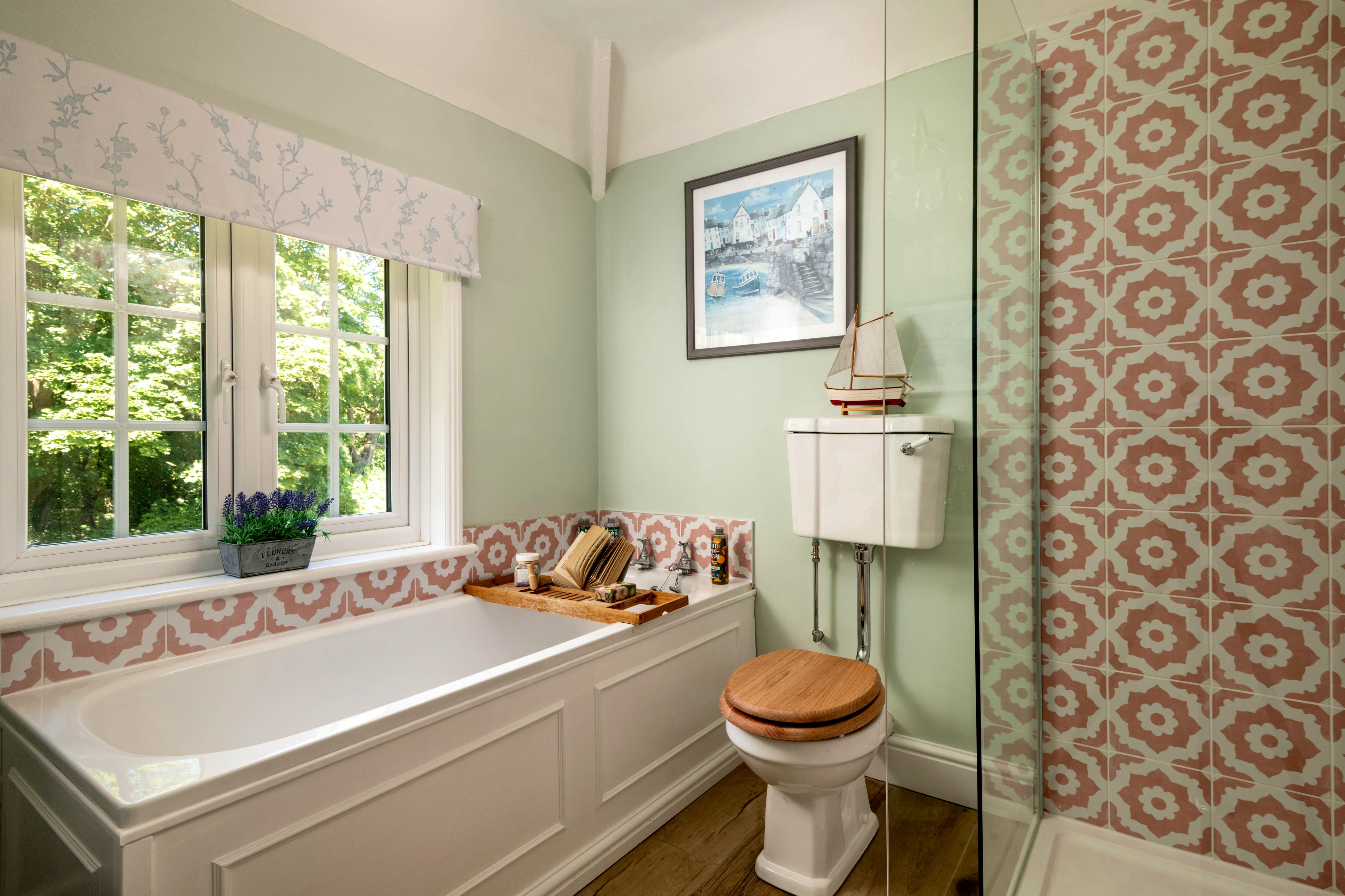 Family bathroom with walk in shower