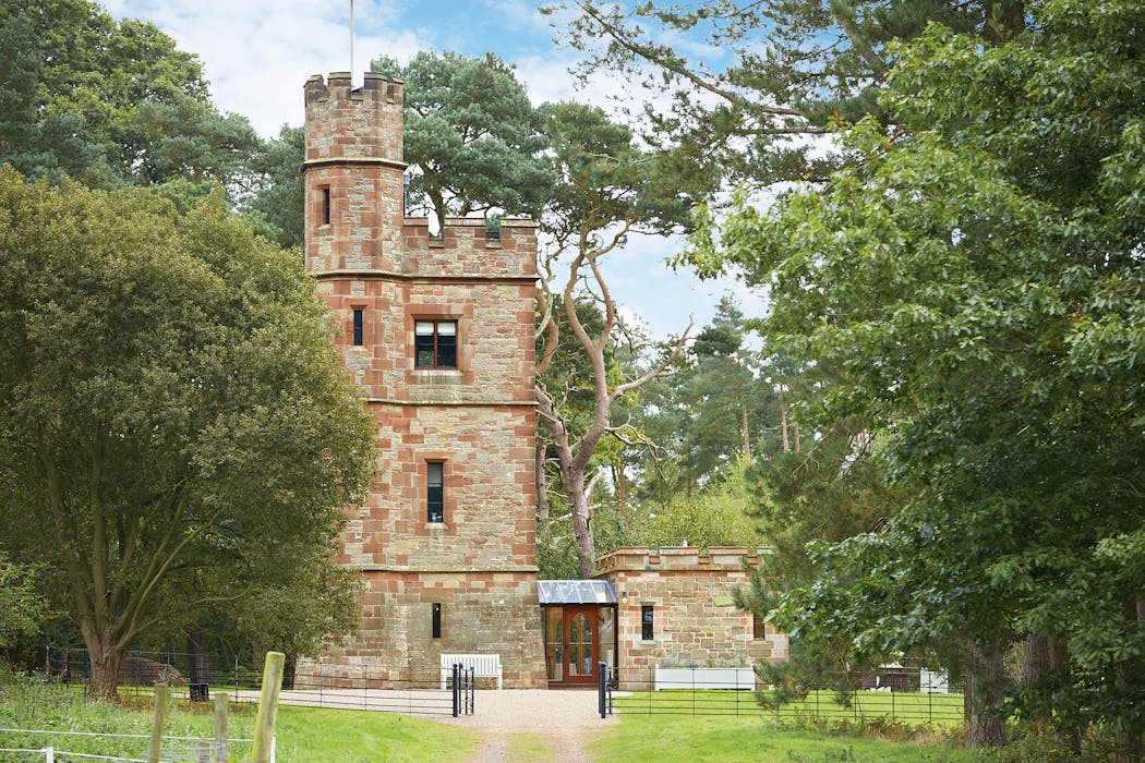 The Knoll Tower, views of the Shropshire countryside.