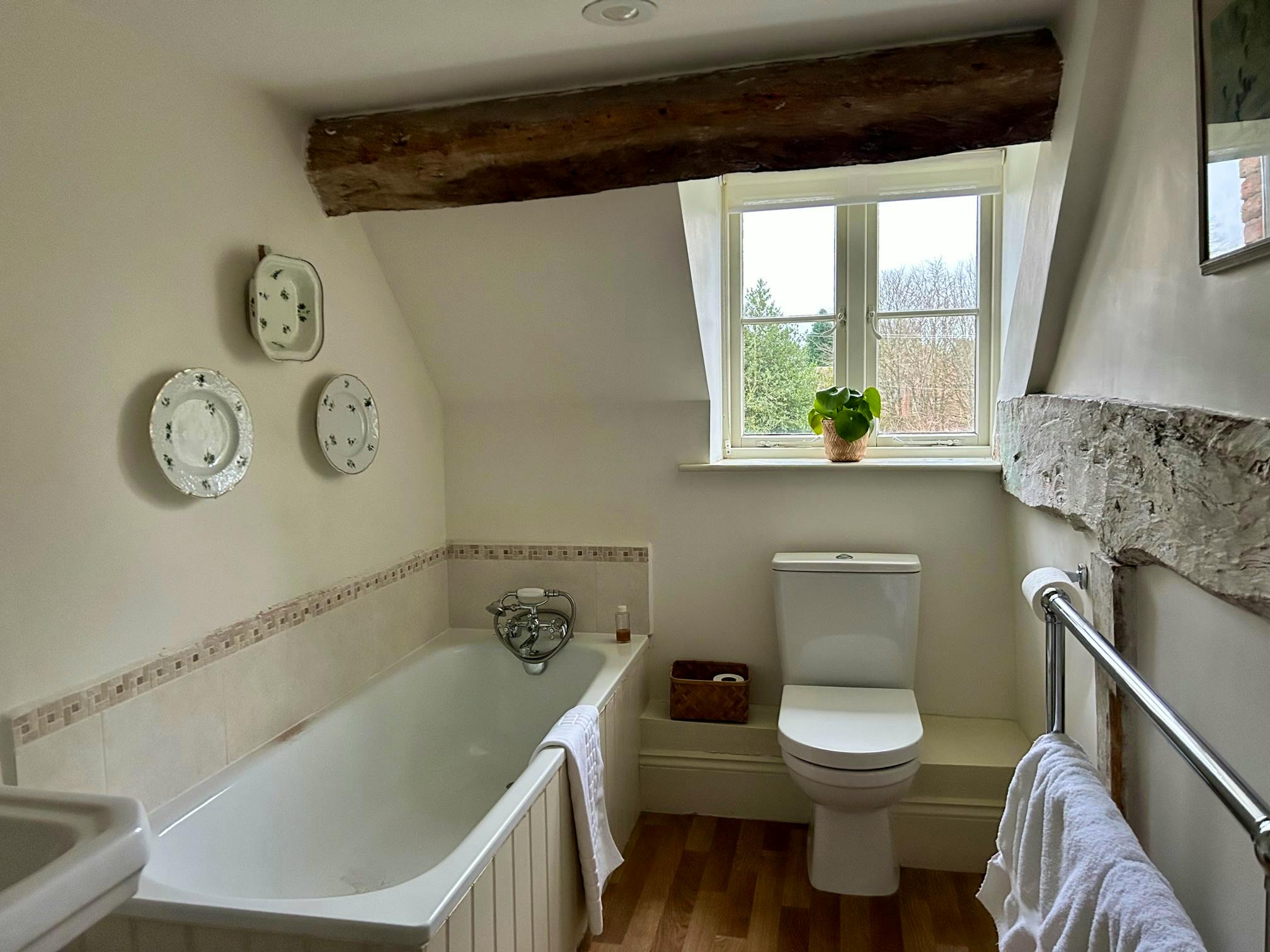 Old Rose bathroom on the 2nd floor 