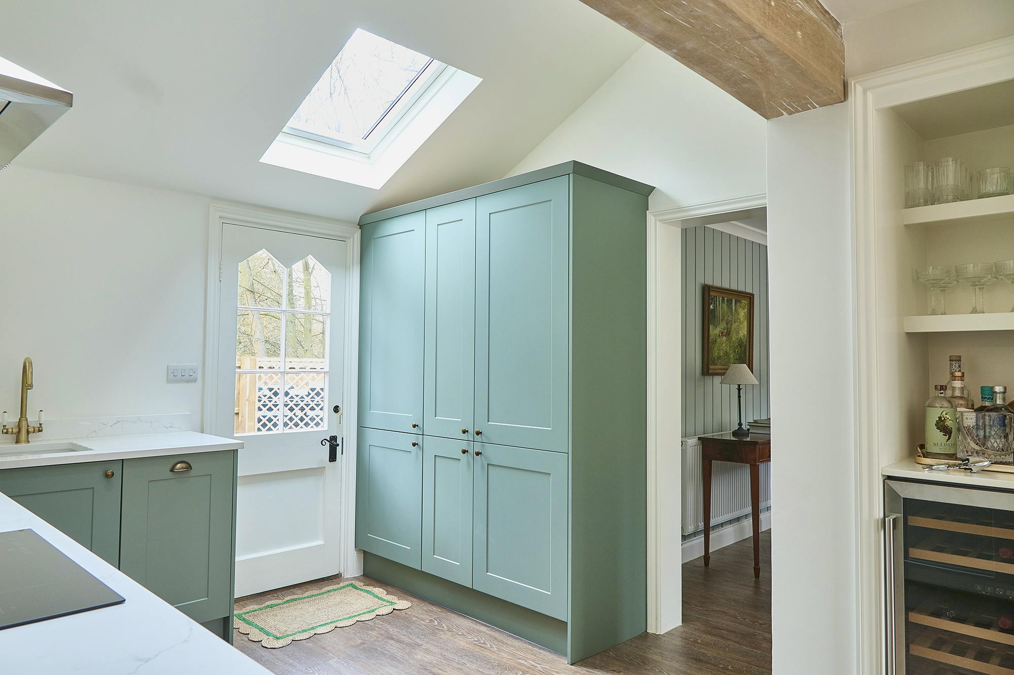 kitchen to back door