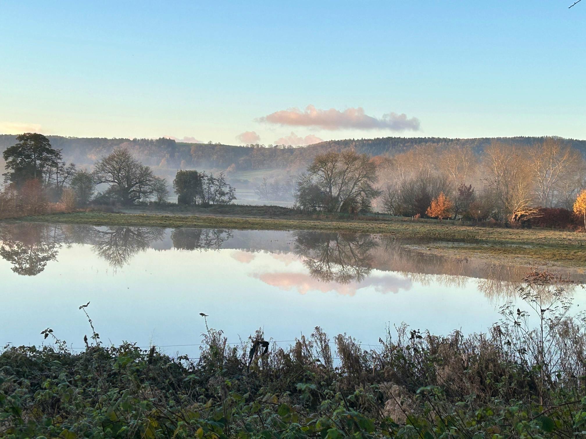 The Wye Valley in winter