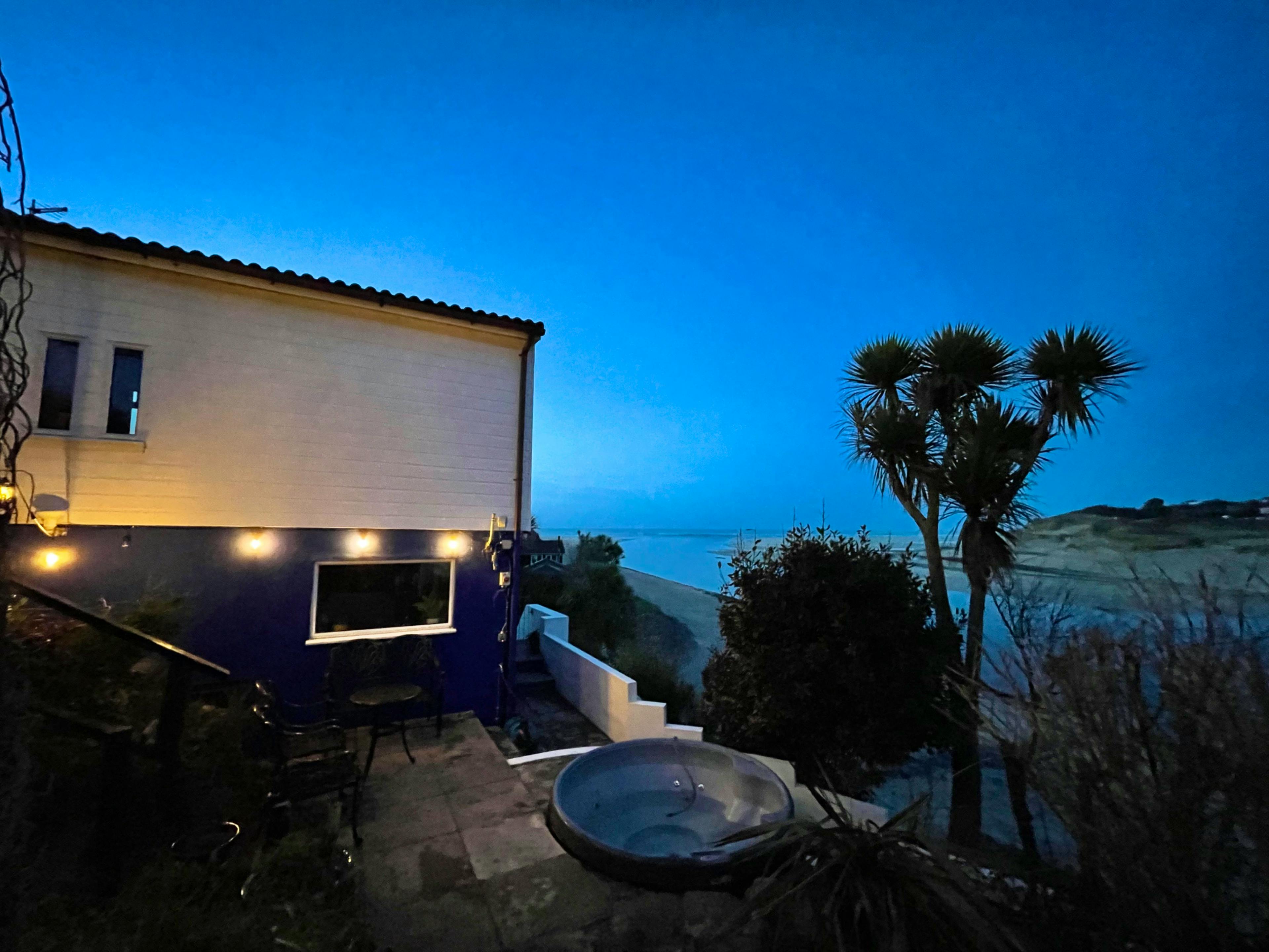 Night time Sea View Hot Tub Soak 