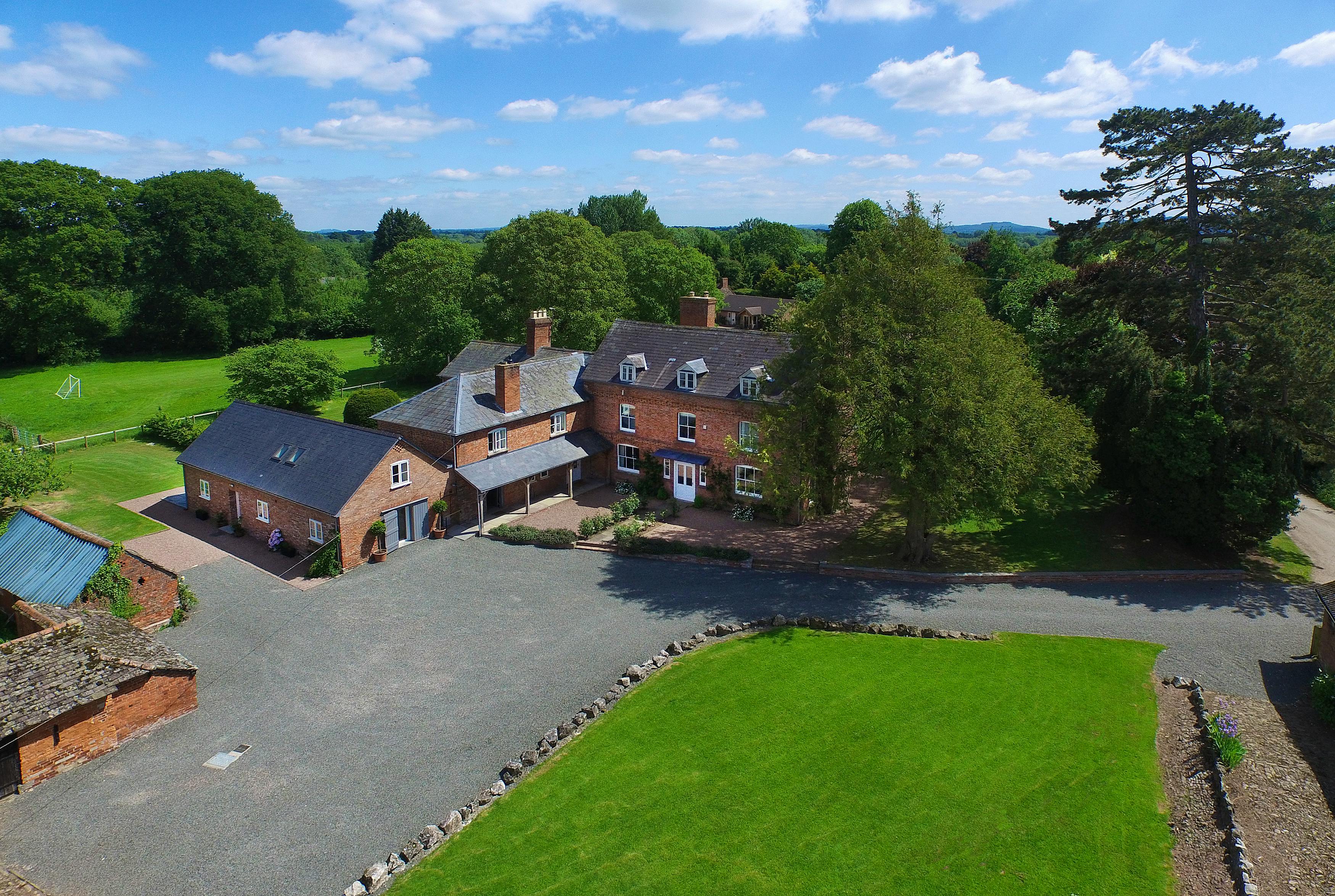 The house, cottage and huge grounds