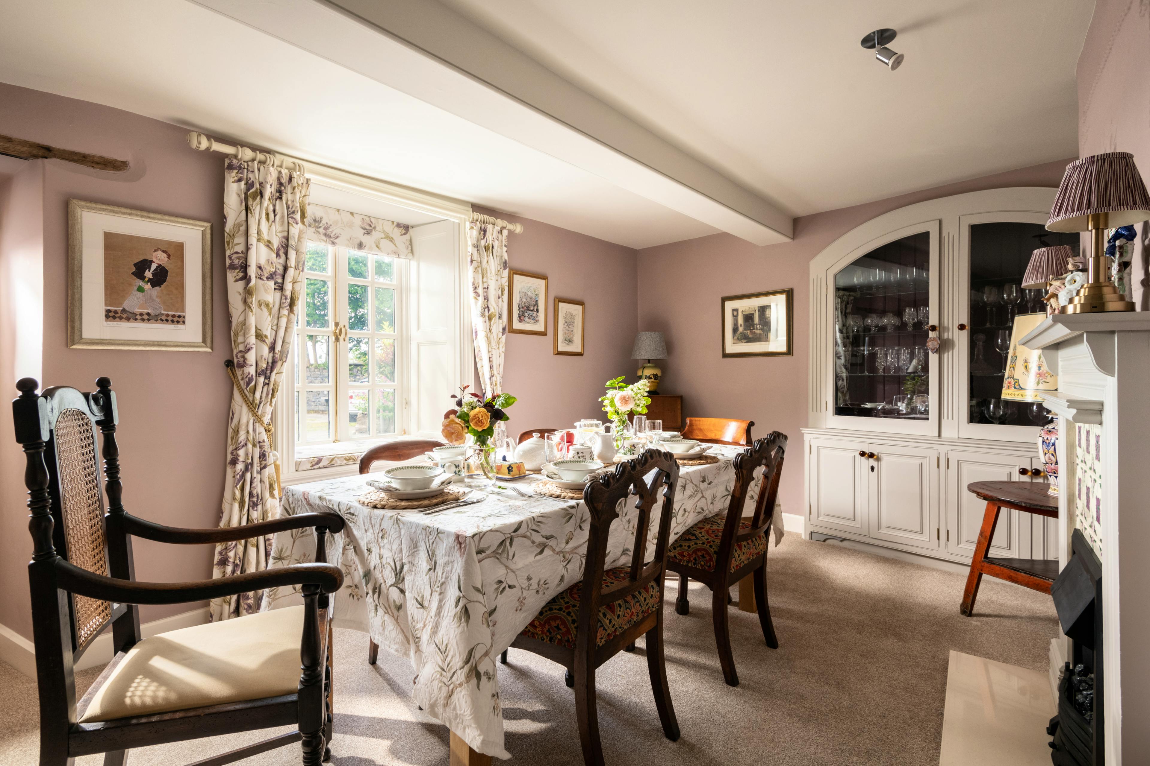 Dining room with sea views