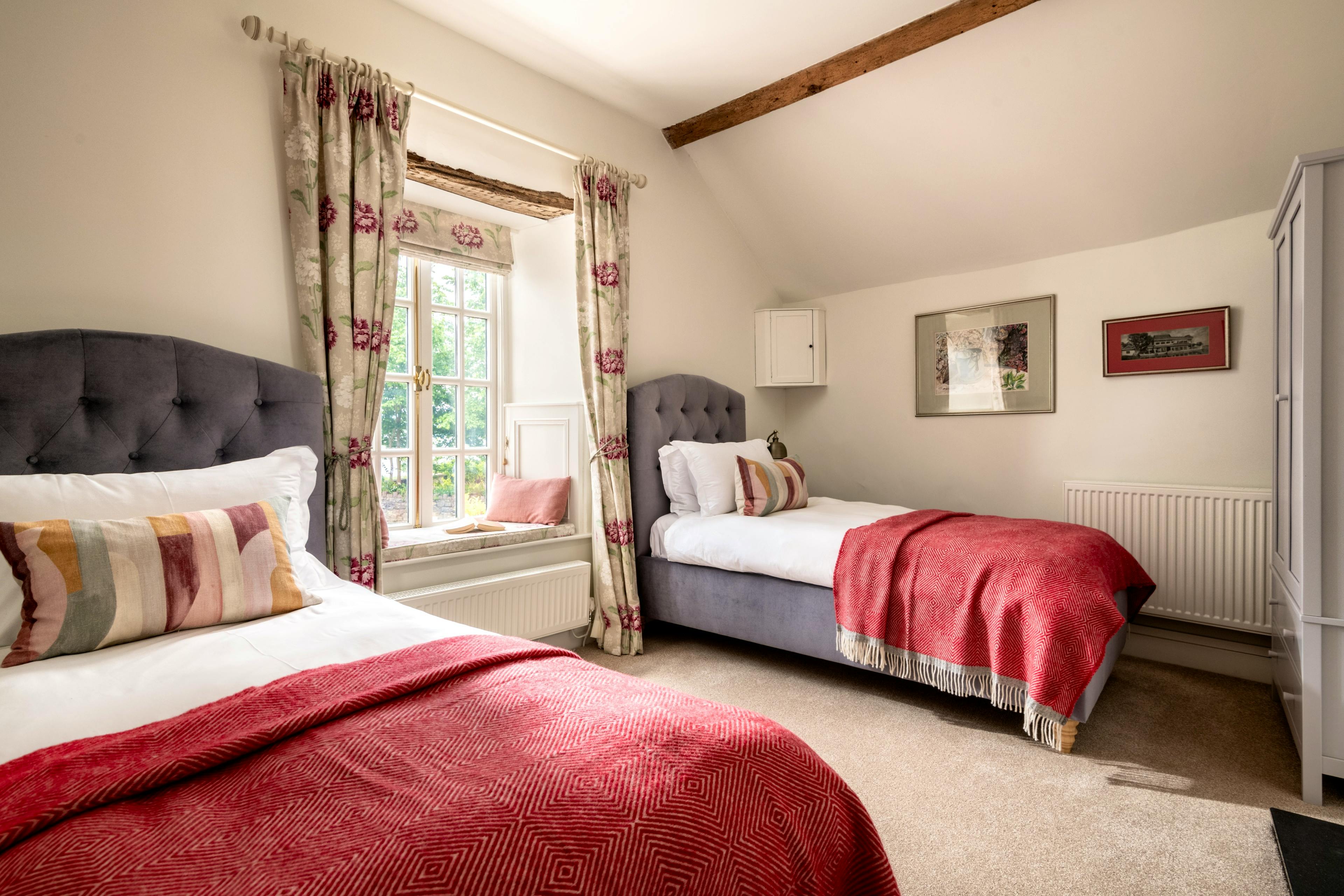 Comfortable twin bedroom