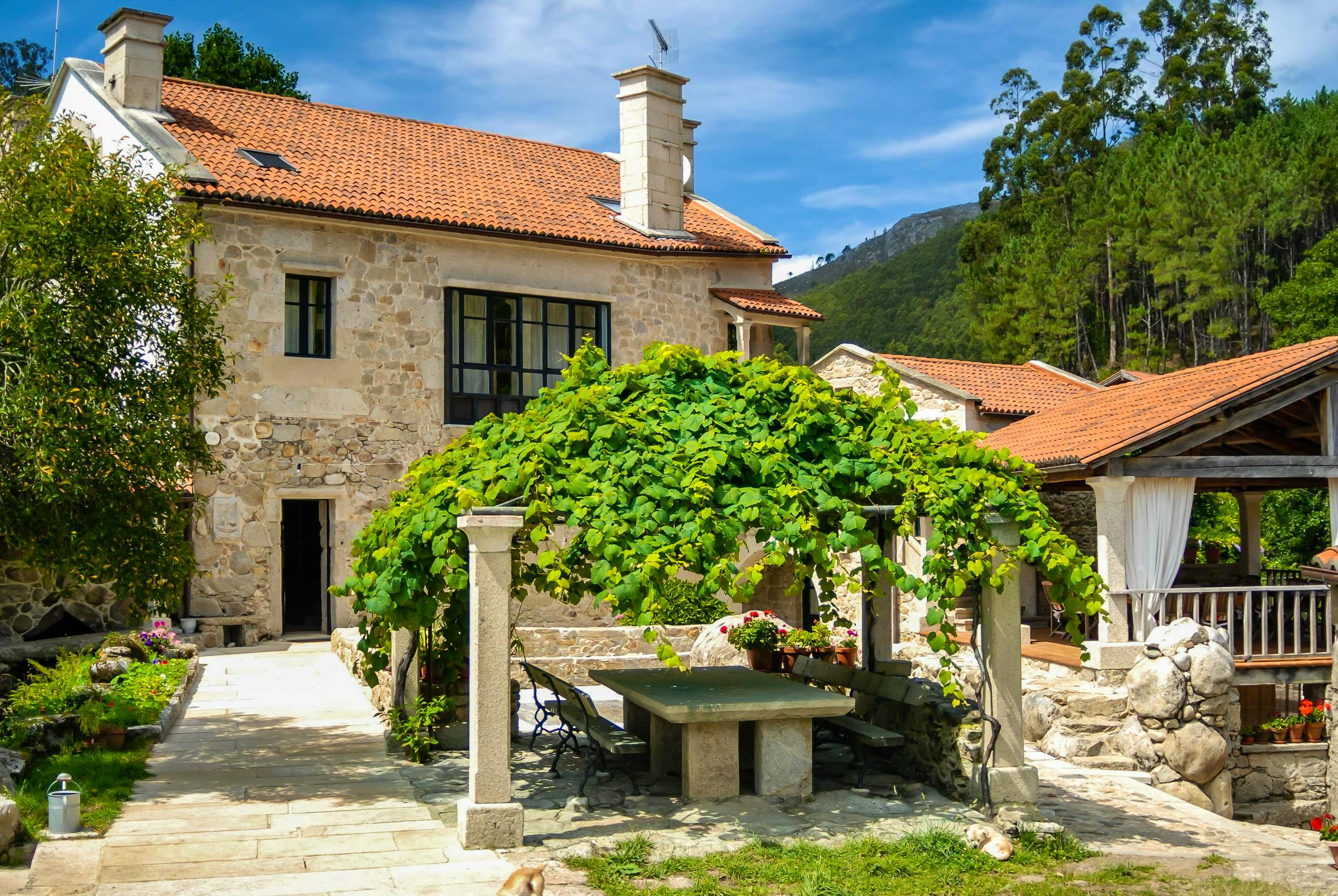 Front view of the house