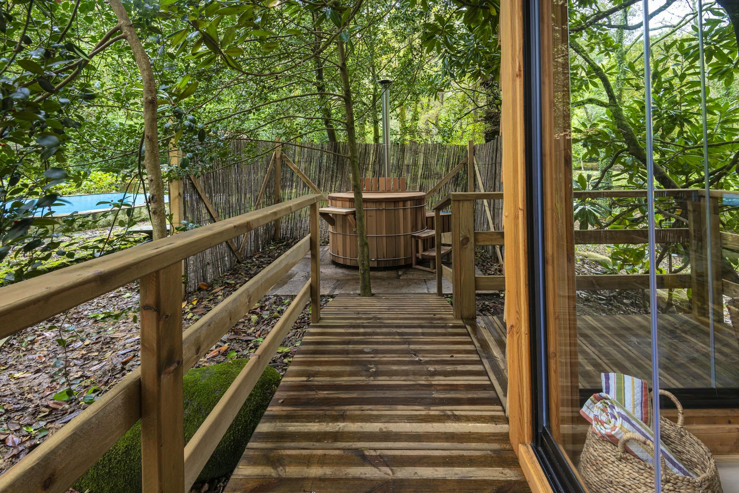 Cabin house, hot tub
