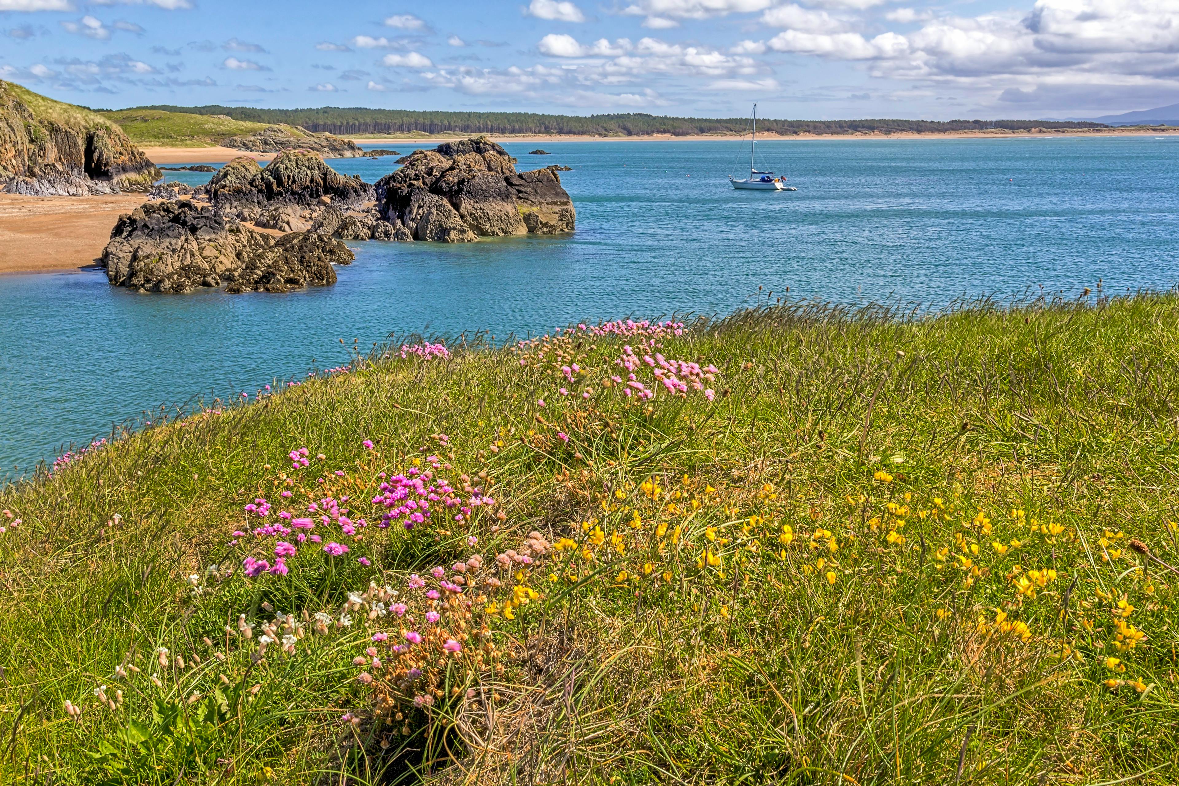 Miles of coastal paths on Anglesey