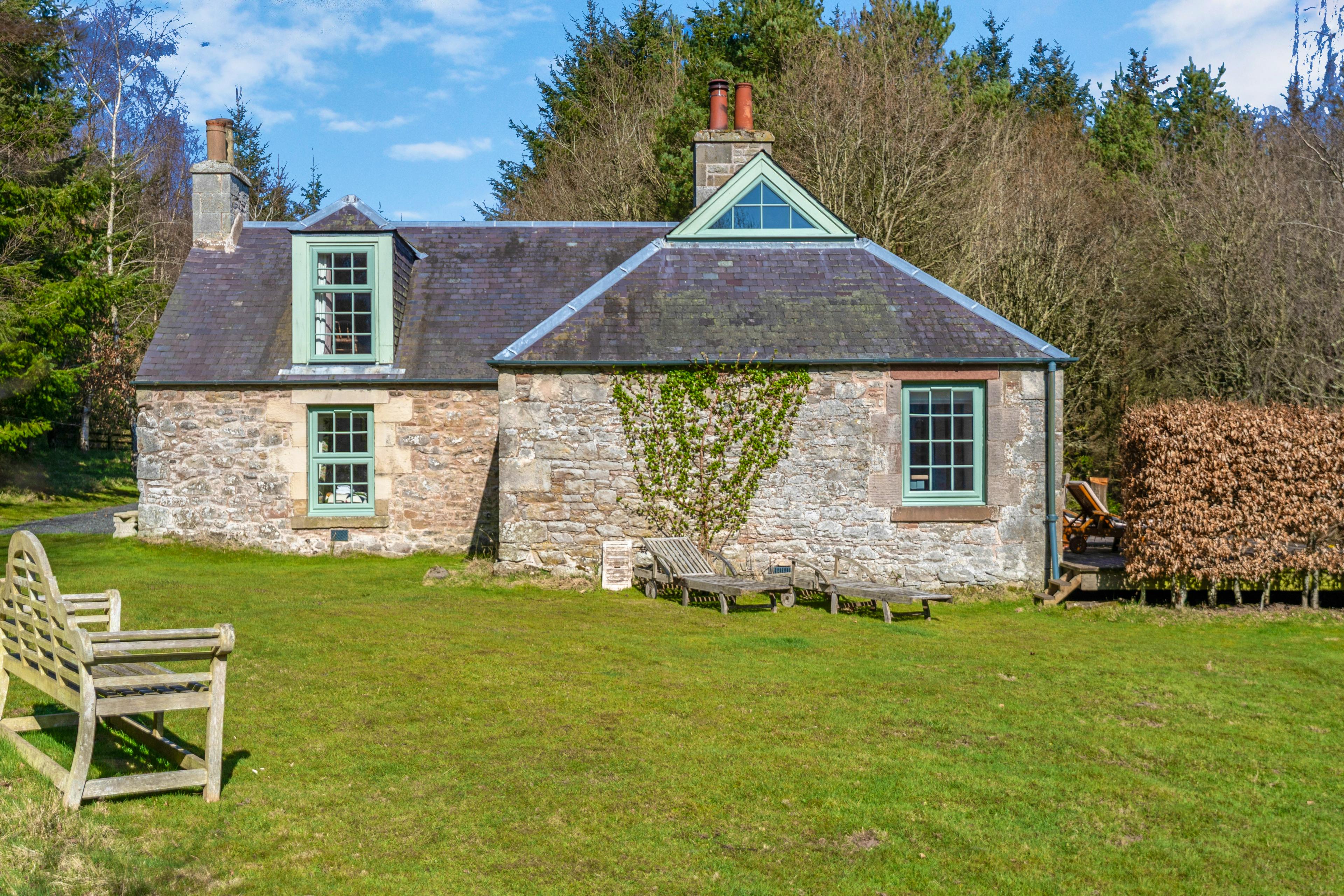 Birkenside Cottage from games lawn