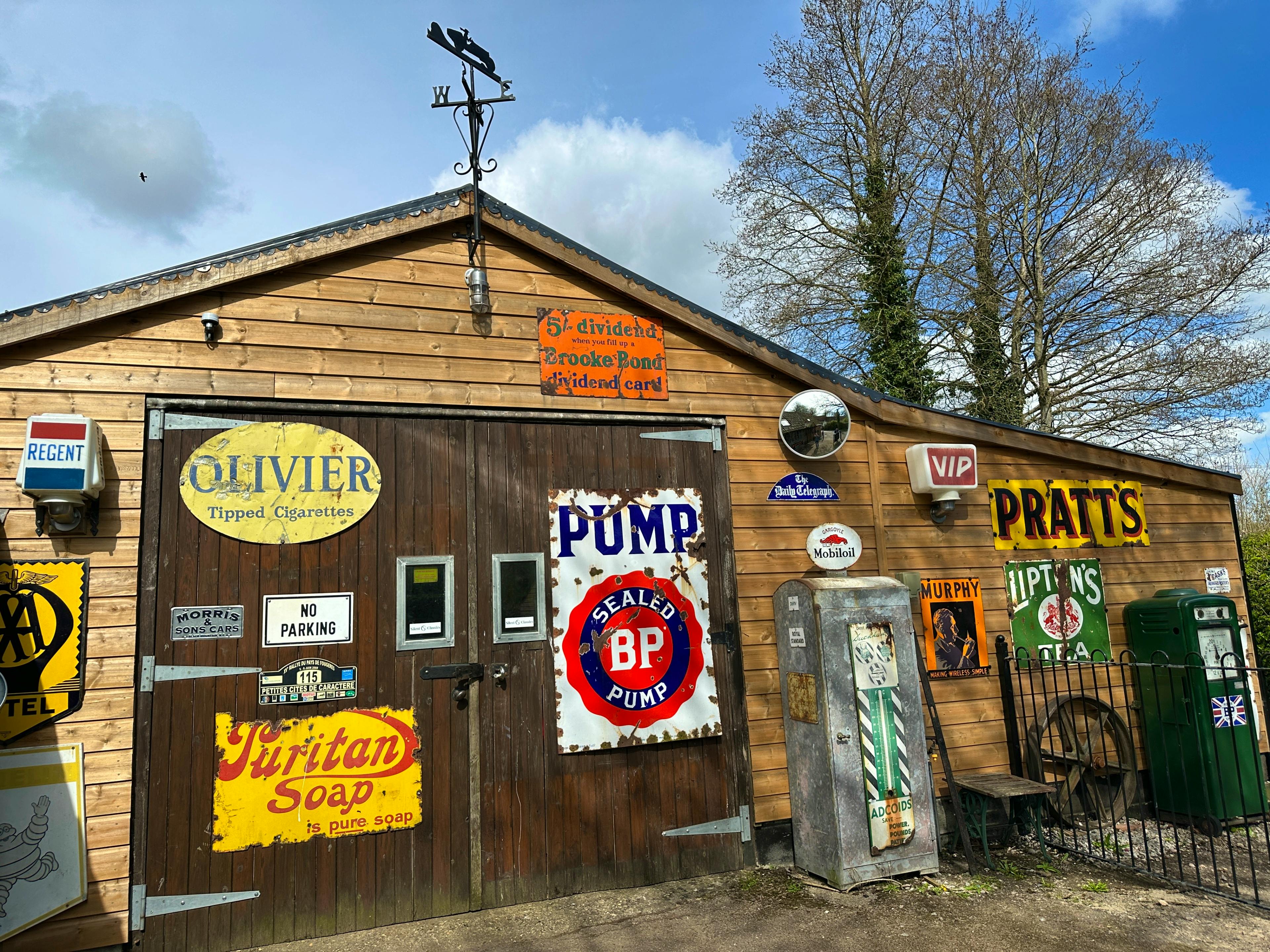 Nostalgic garage on site