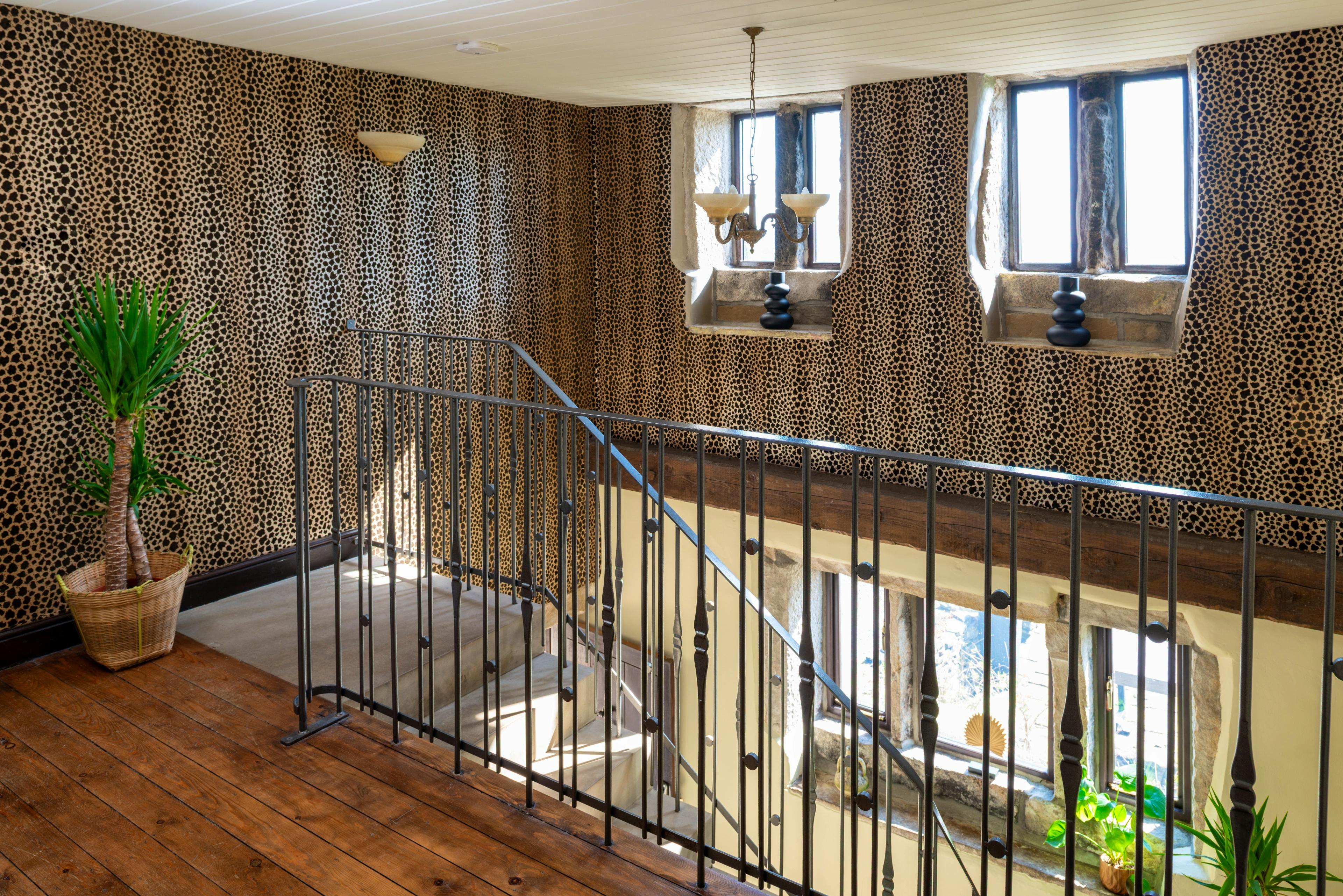 Stunning double height landing