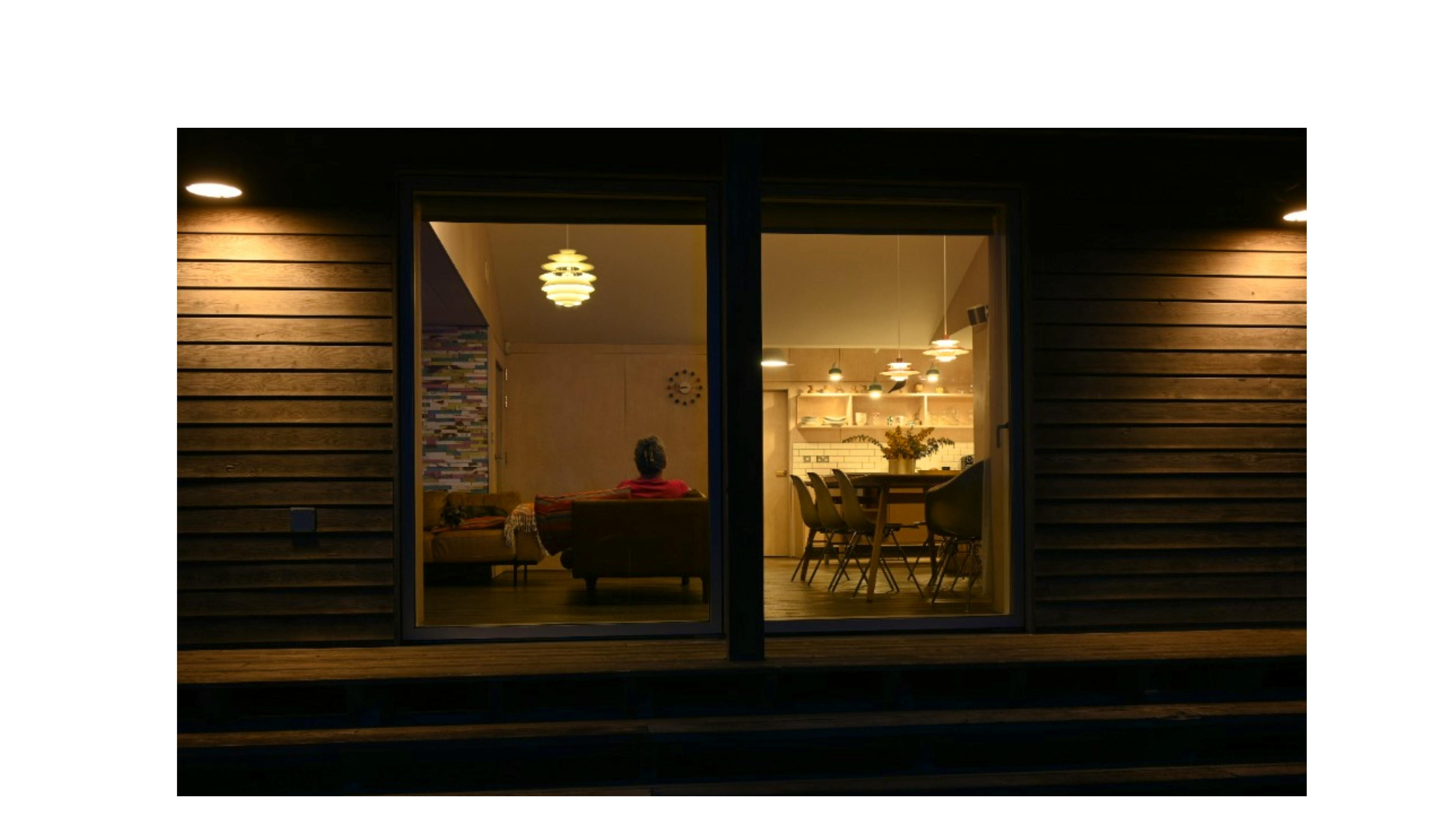 All relaxing including the dog