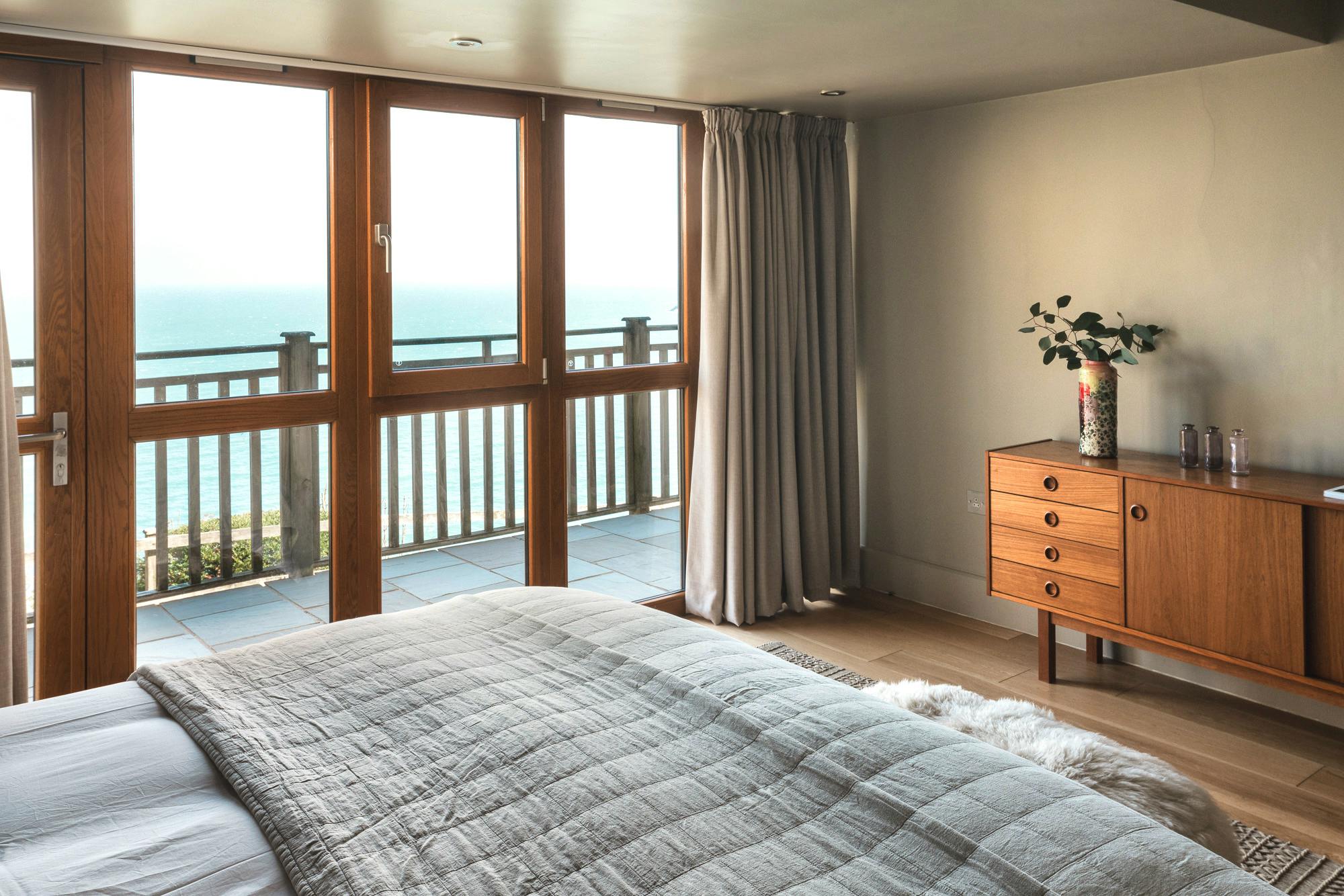 Master bedroom with ocean views