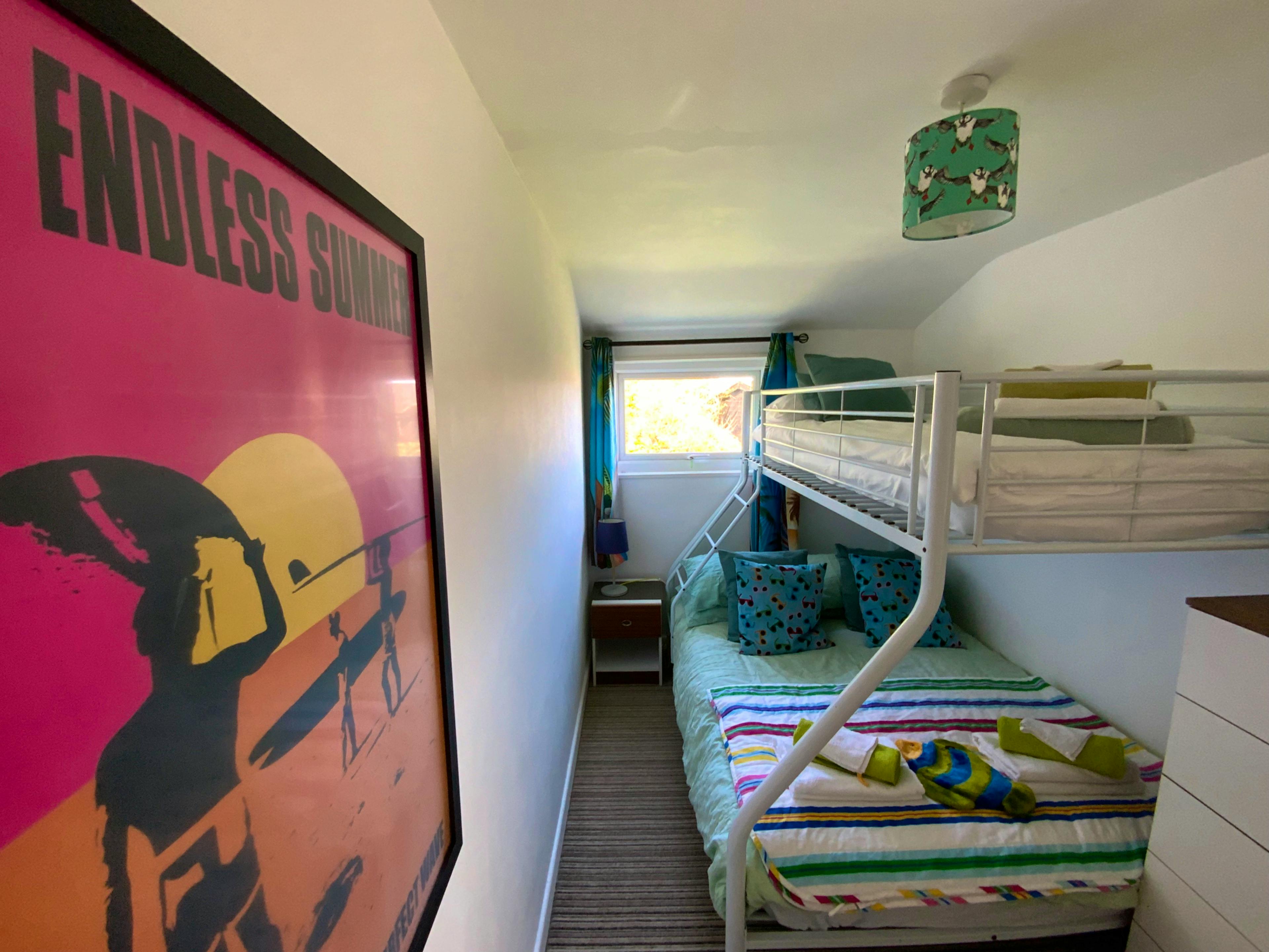 Kids Triple Bunk Room Double Single