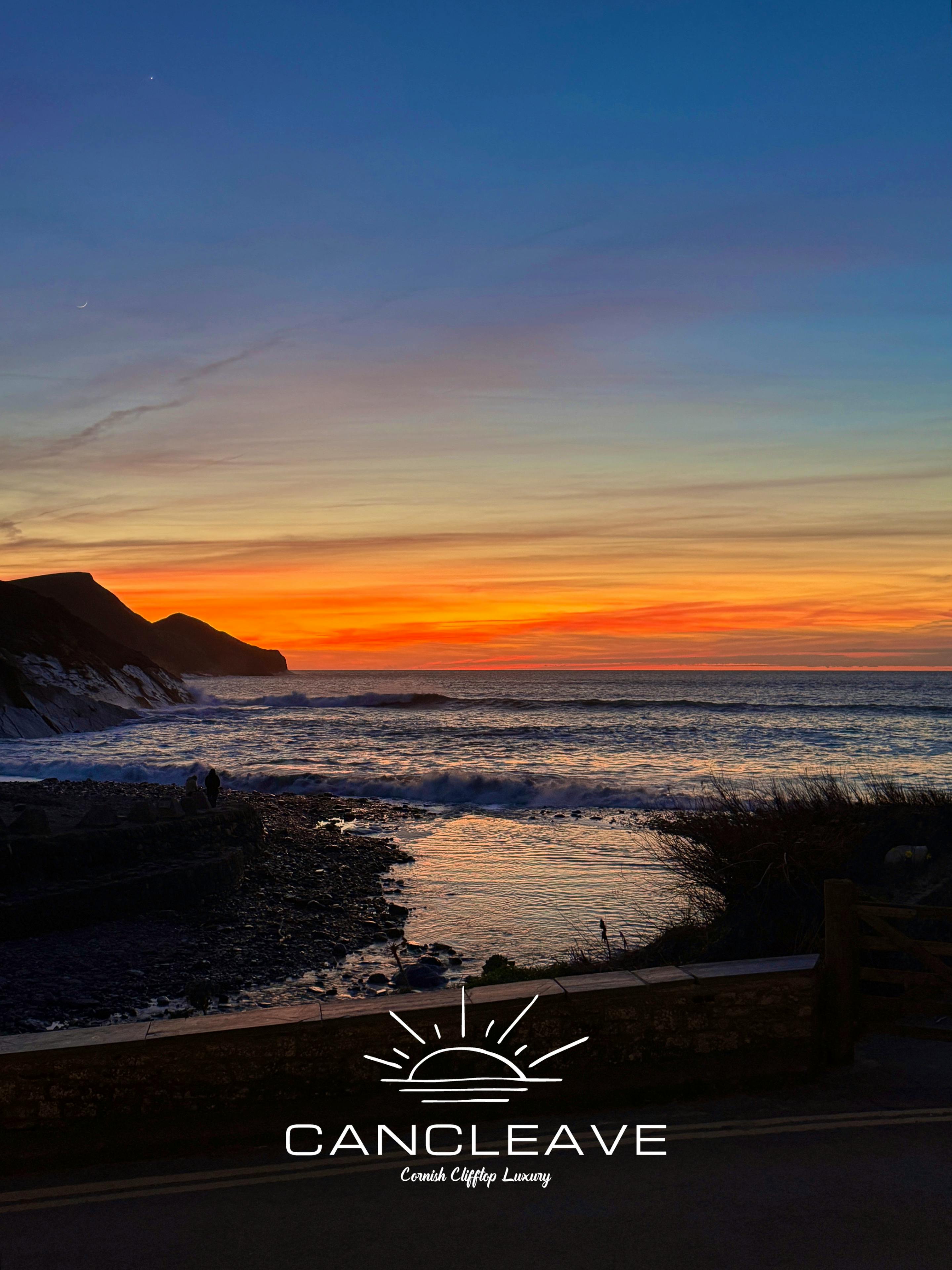 Sunset at Crackington Haven