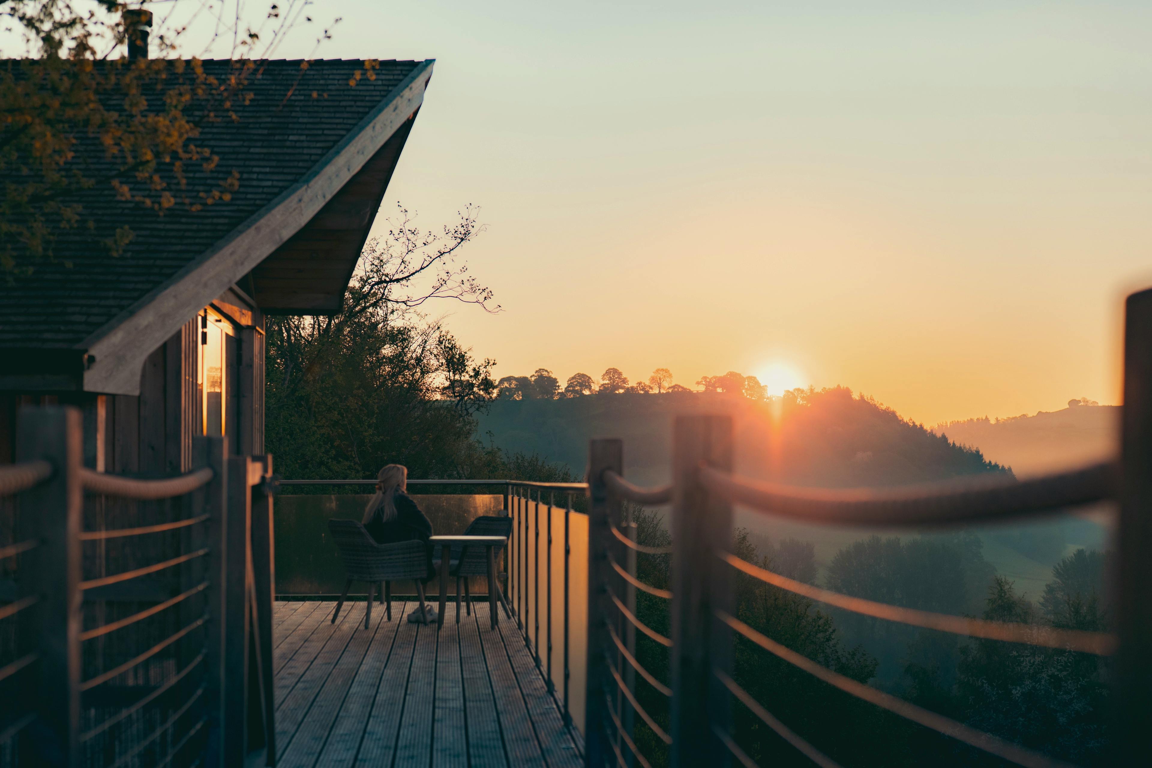 Sunrise at Heartwood treehouse