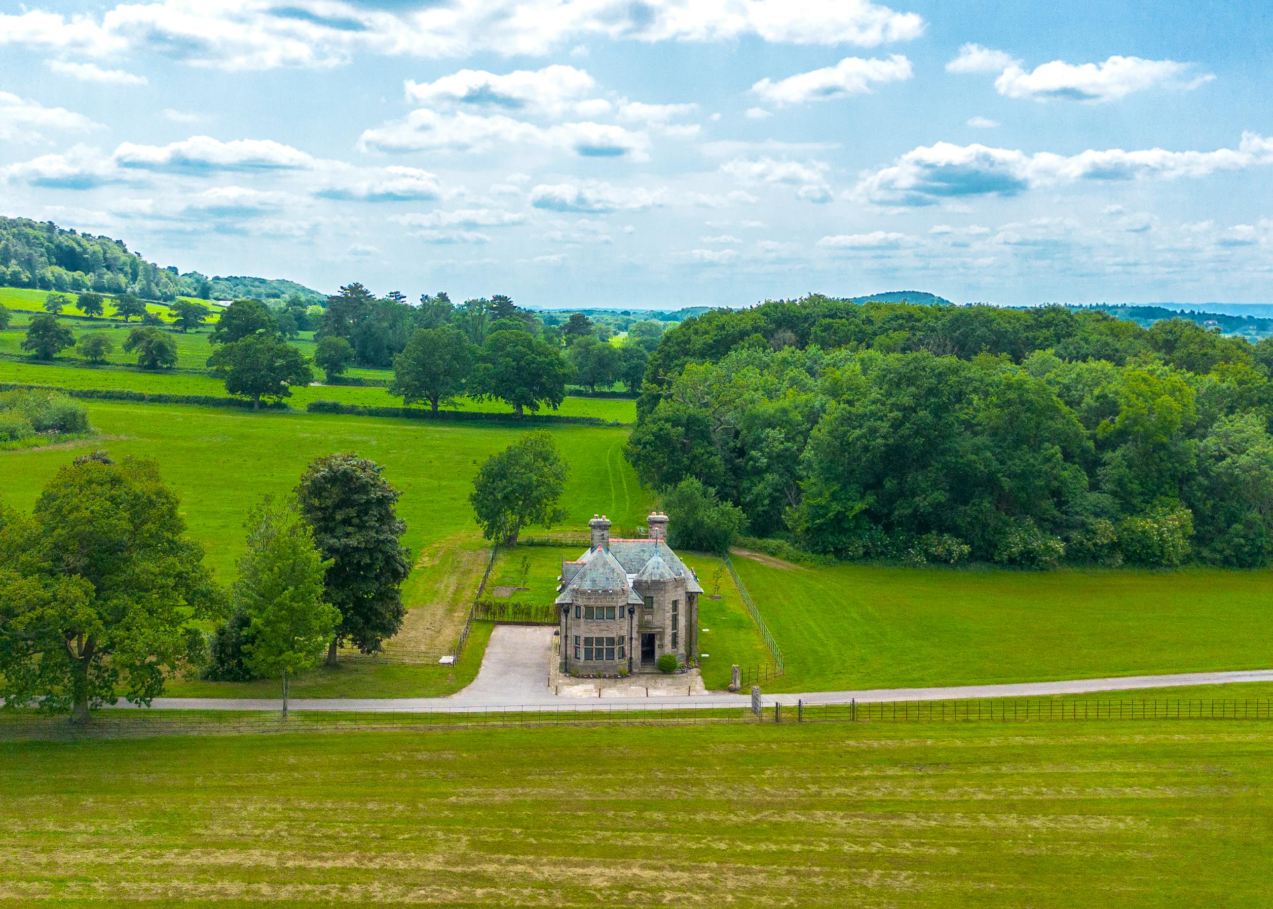 Bird\'s eye view of Liongate Lodge