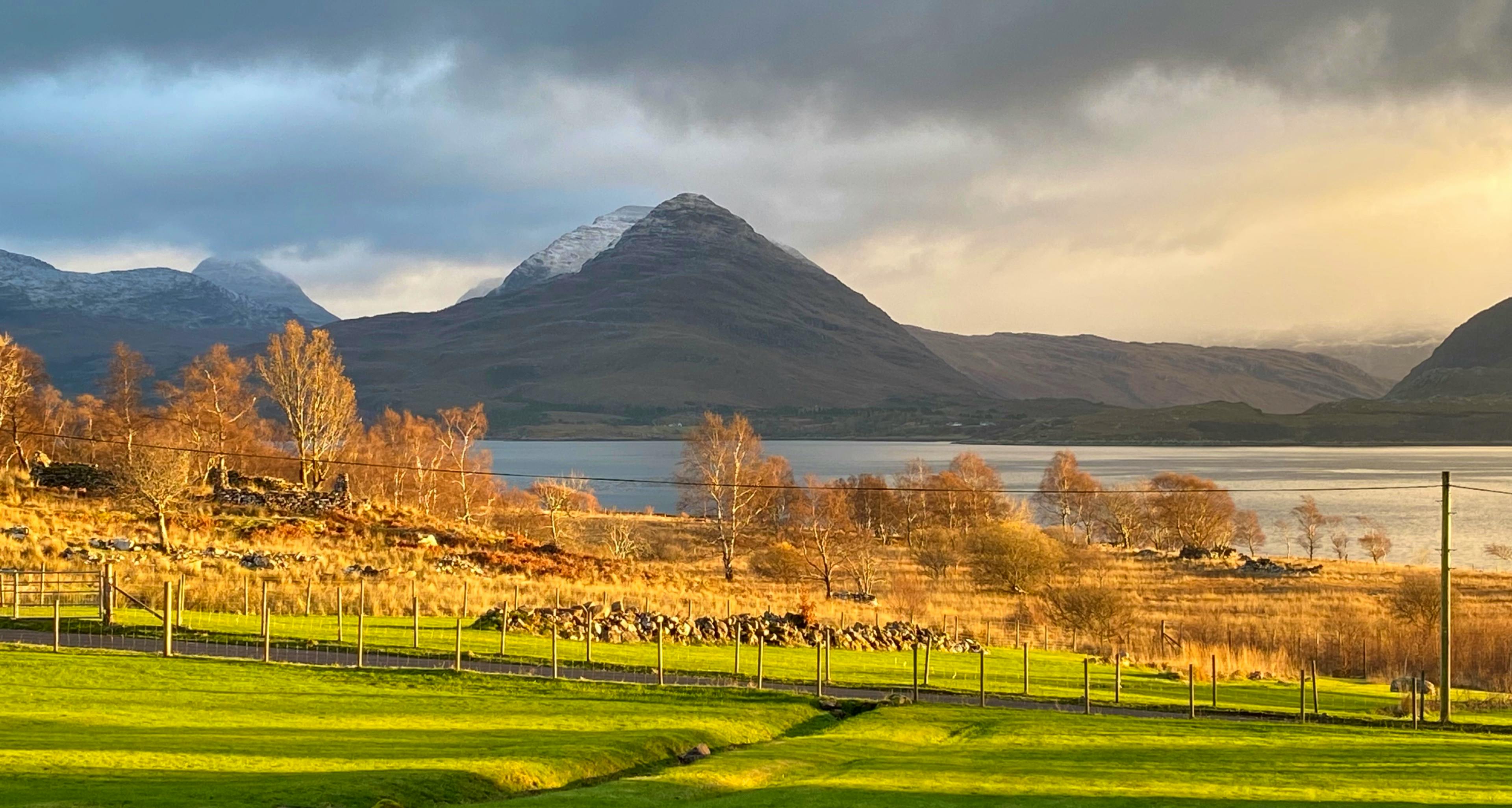 Autumnal view from the cabin window