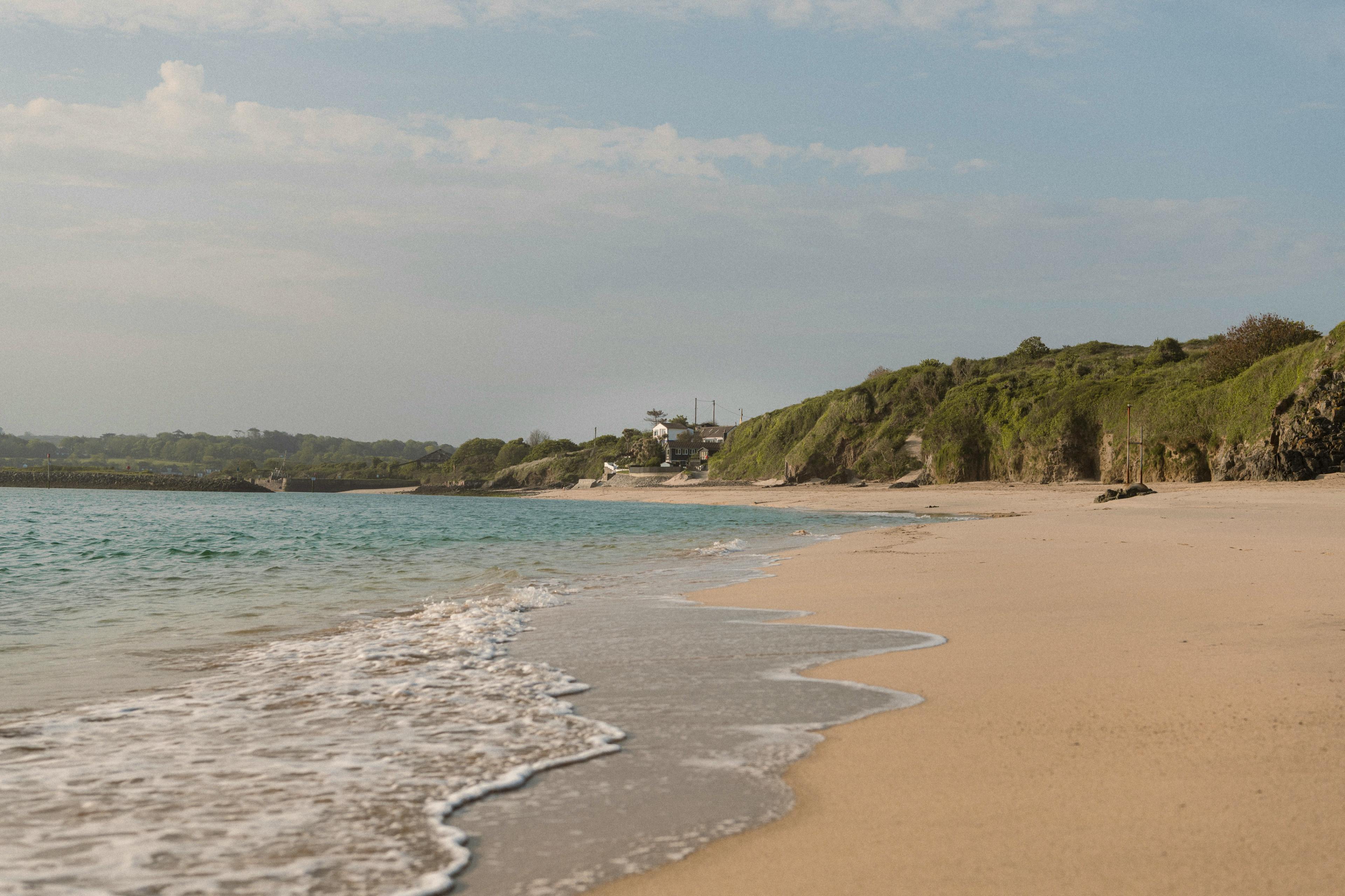 Beach Houses Often Deserted Beach