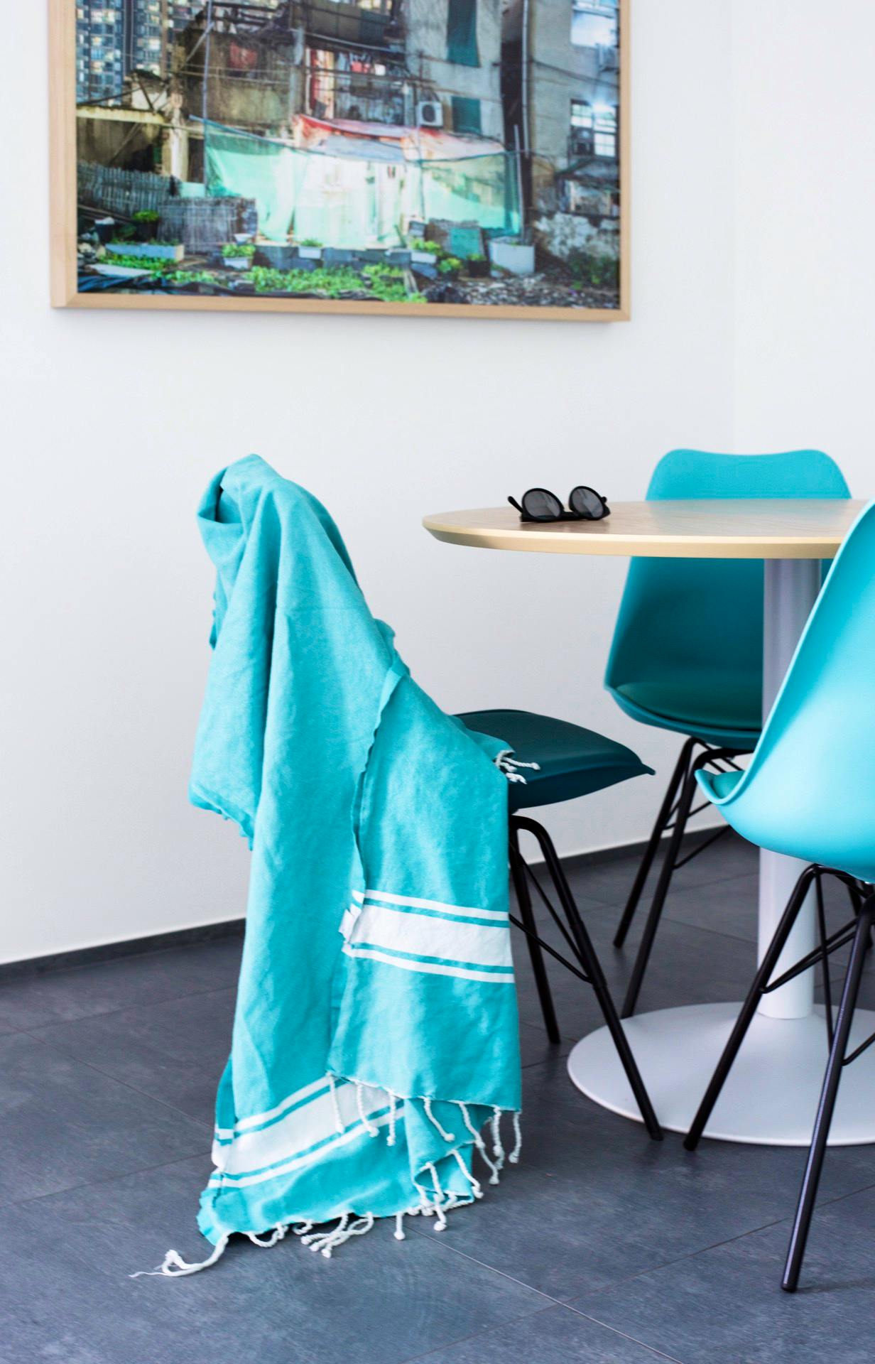 Detail of downstairs seating area