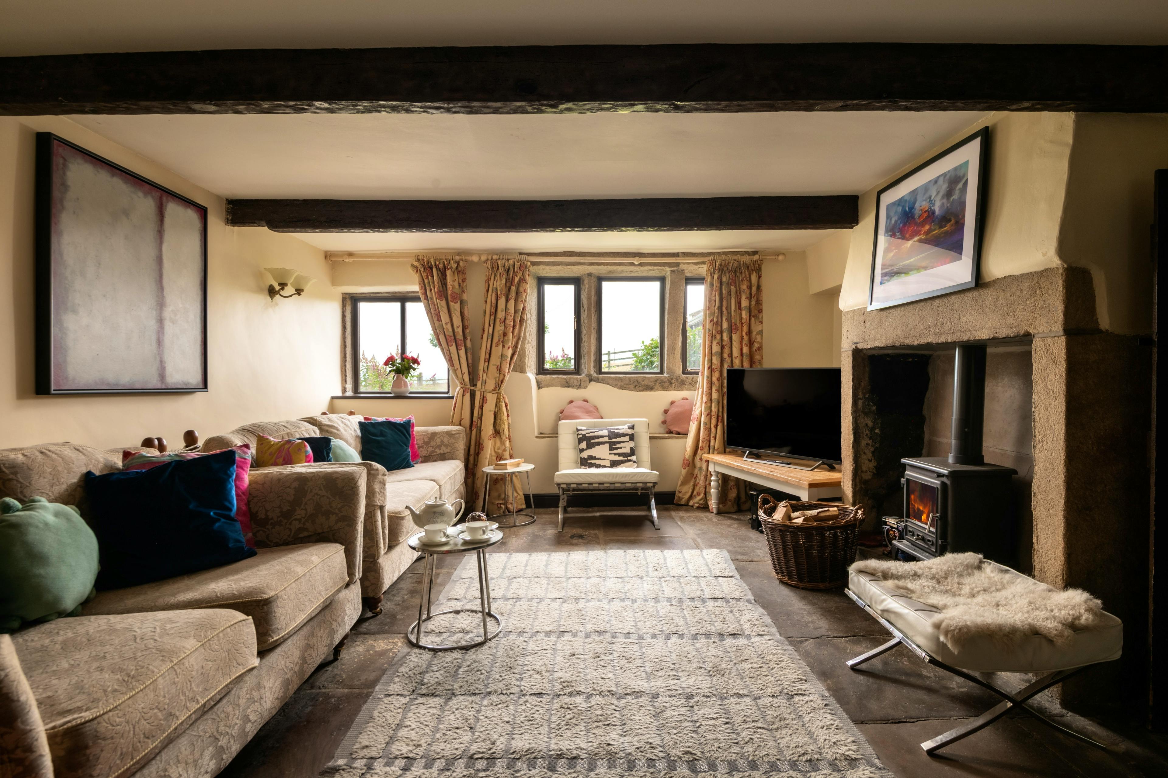 Sitting room - film by firelight