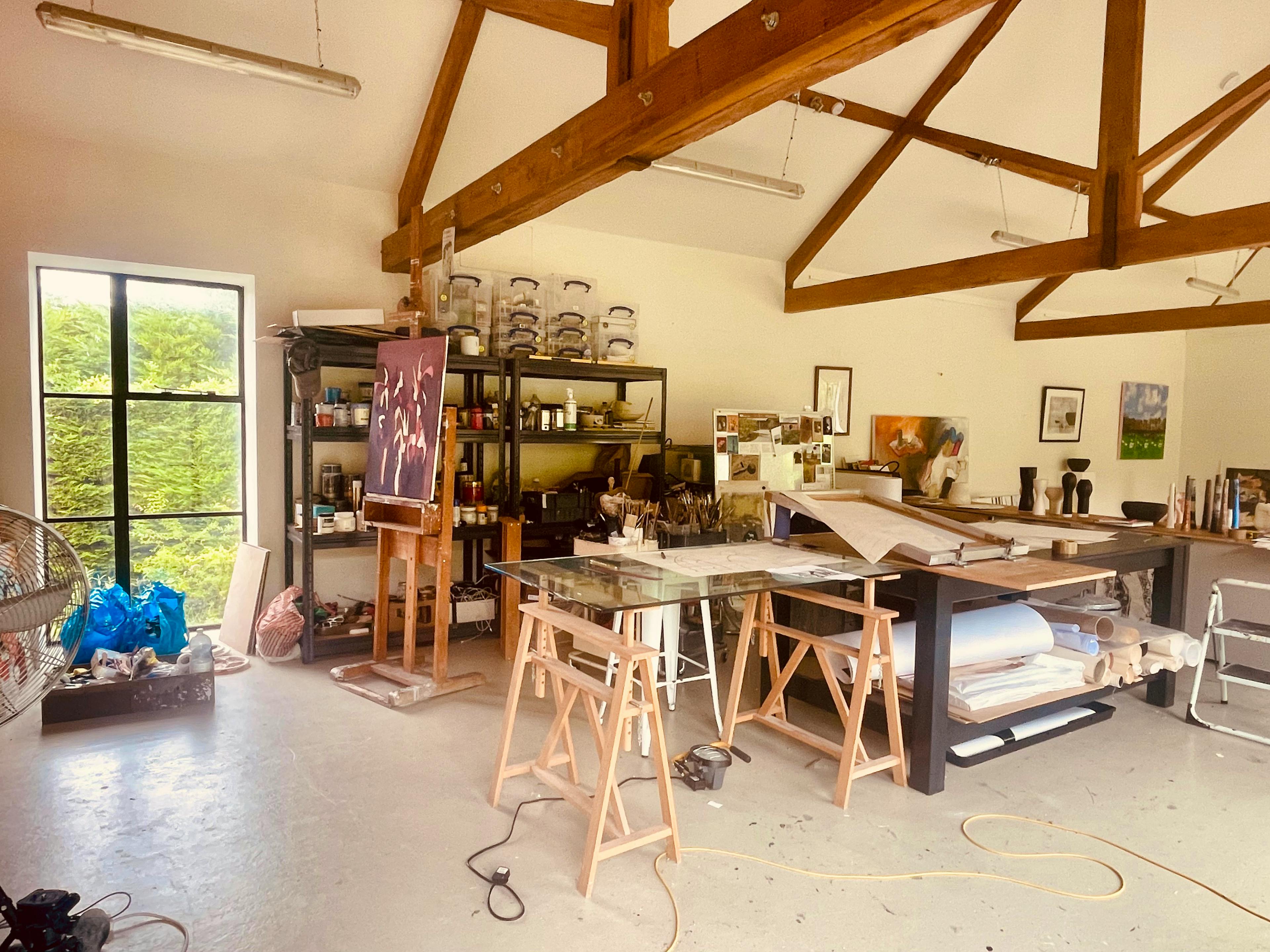 Art studio workspace