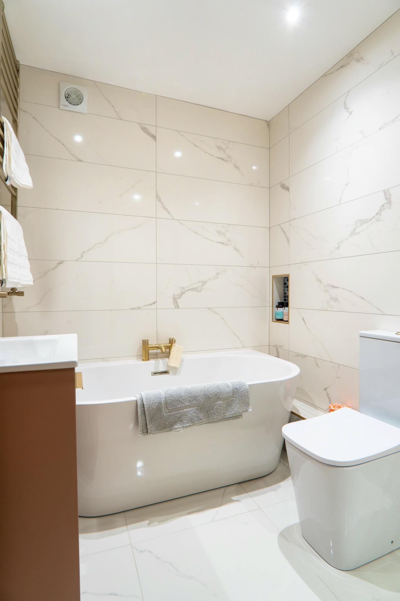 G/F bathroom with shower and bath