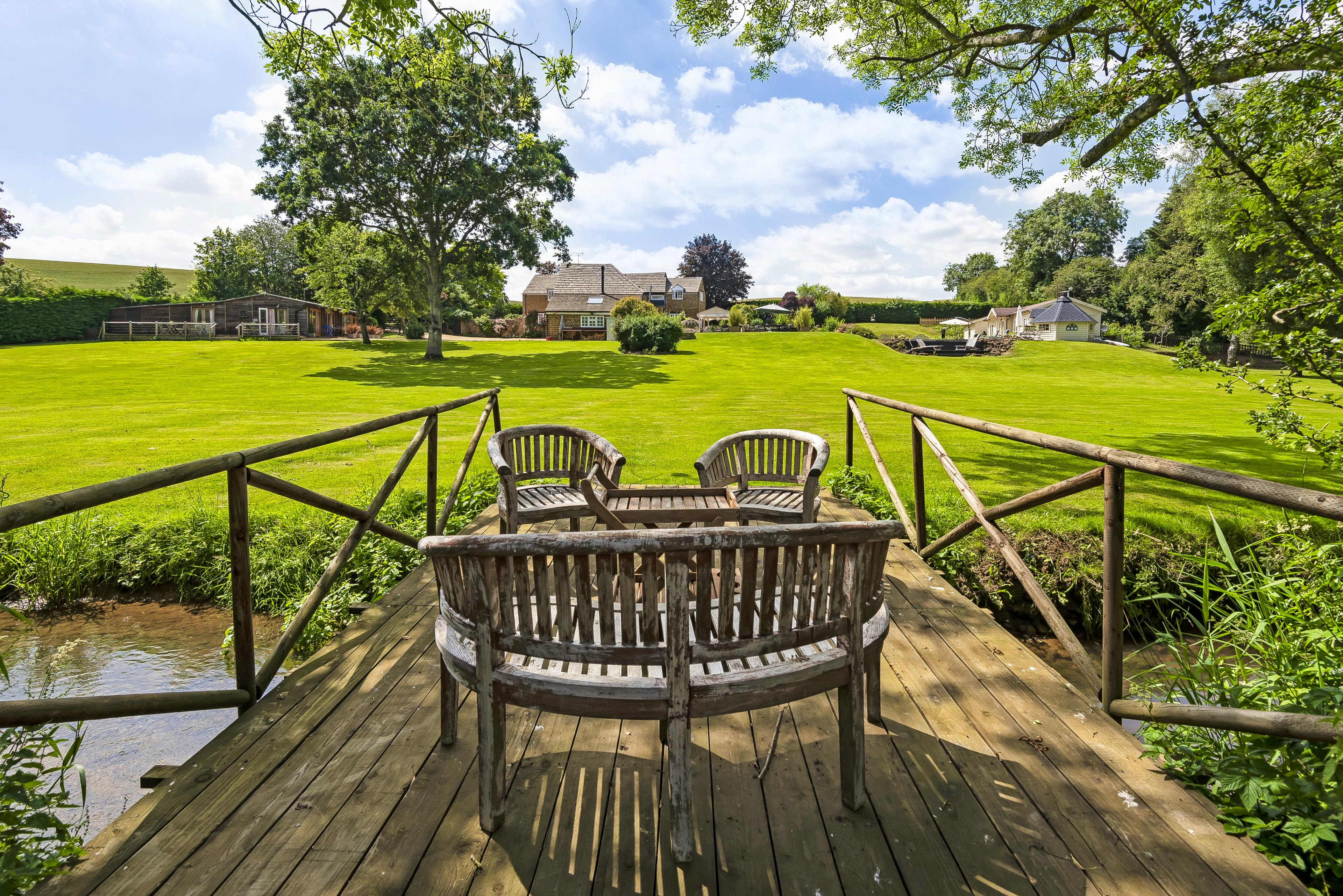View up to the house