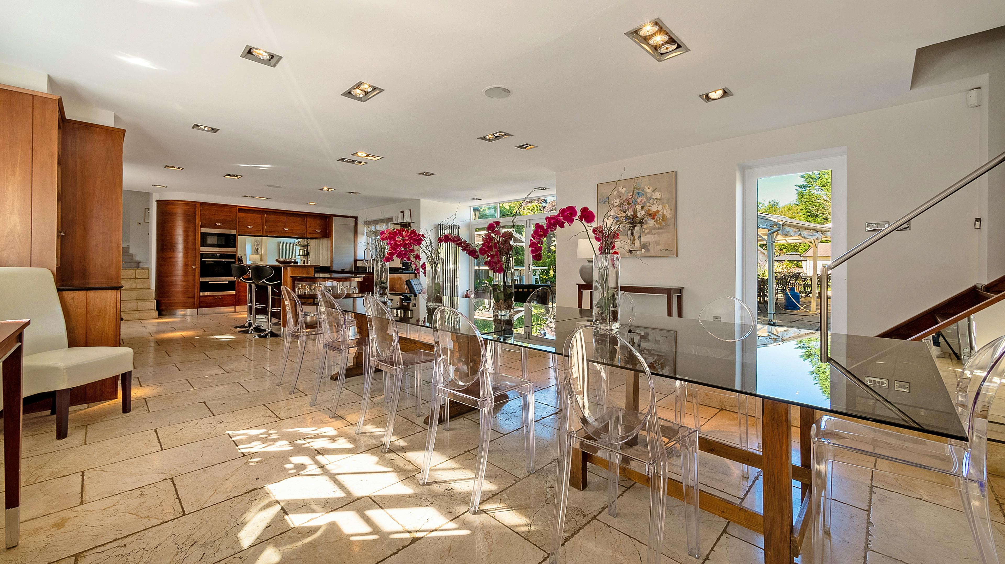 Kitchen - dining table for 24!