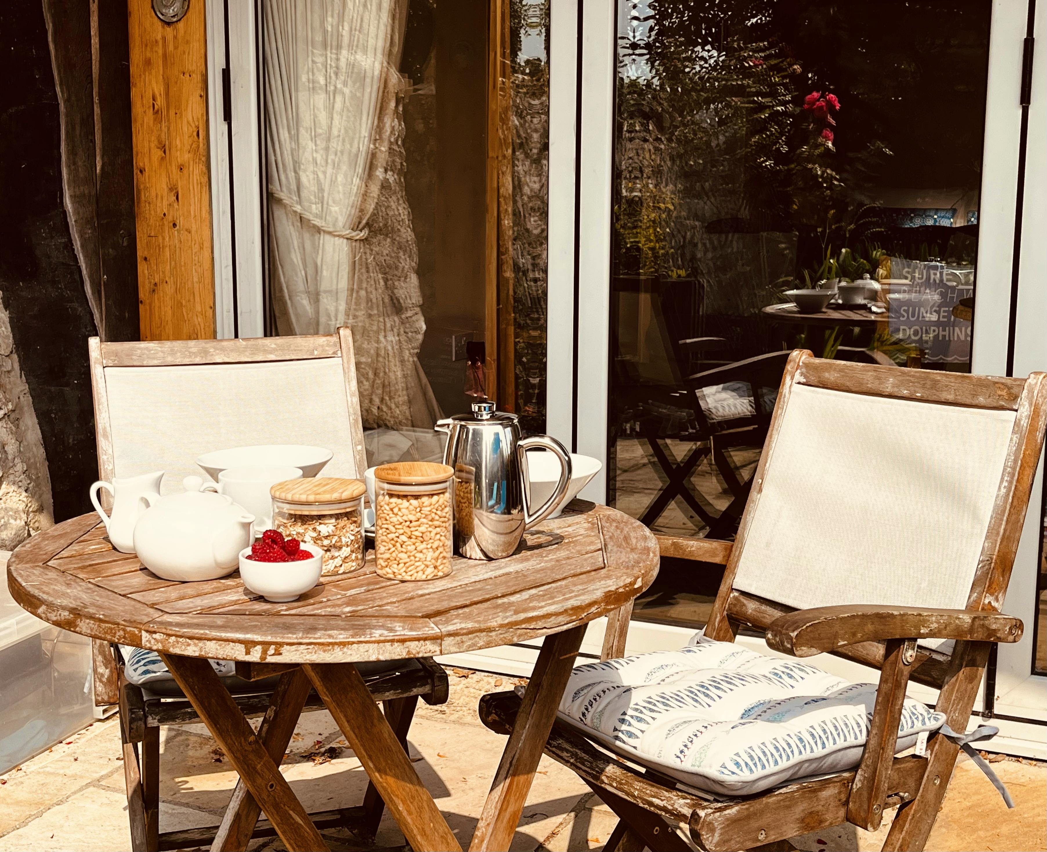 Beach House Breakfast on the Patio.
