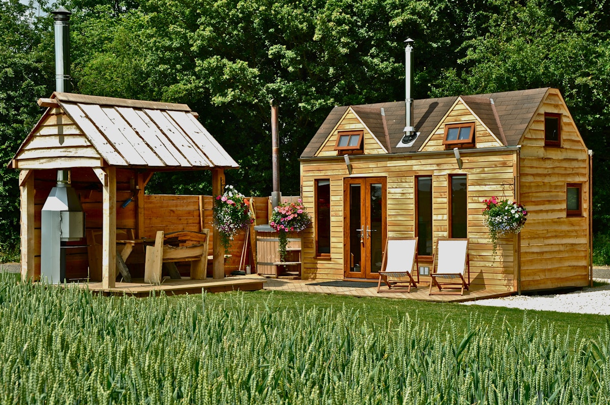 Tinywood Houses Miniature glamping homes with open air 