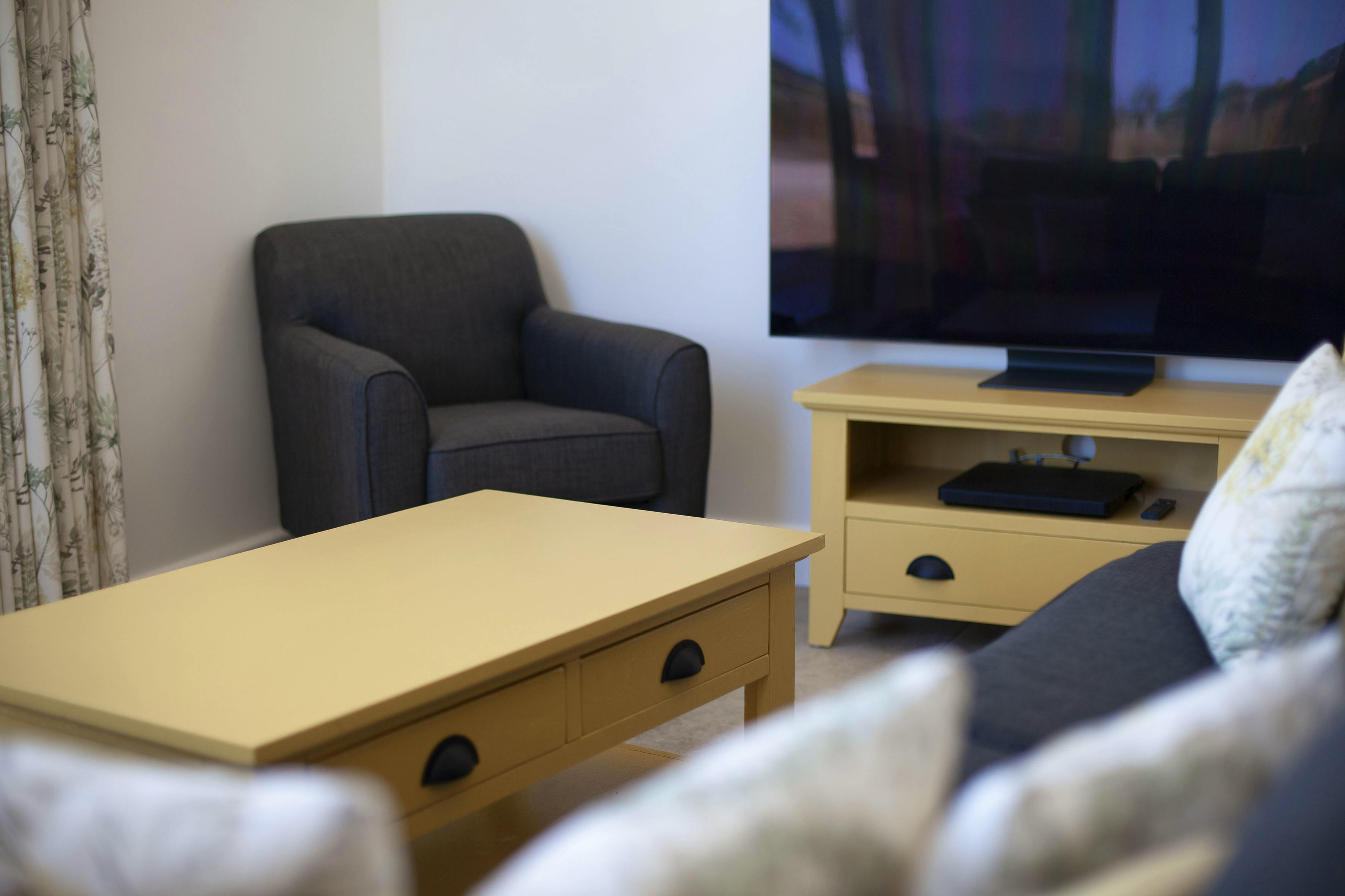 Hayloft lounge with smart TV