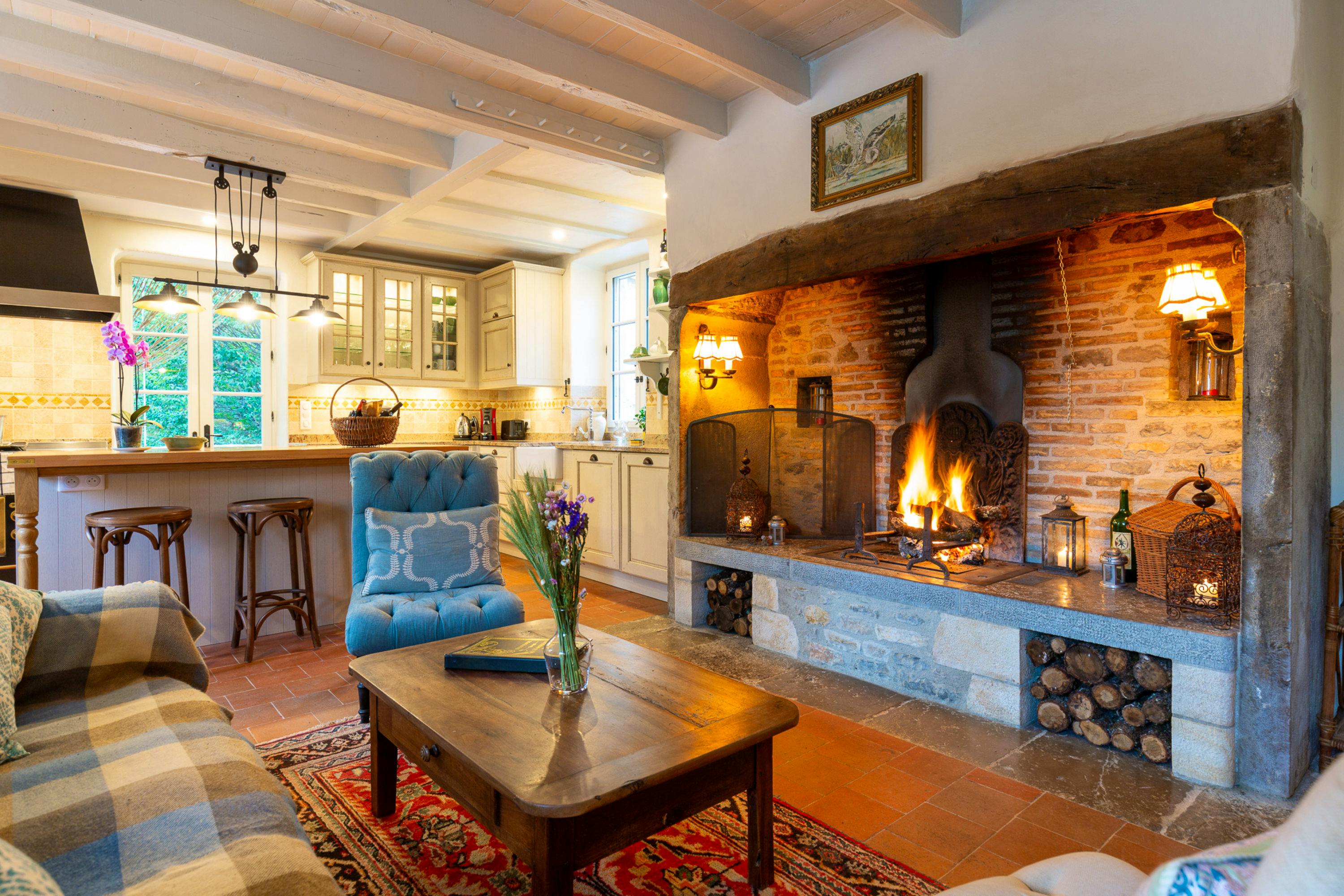 Fireside calm in the Lot