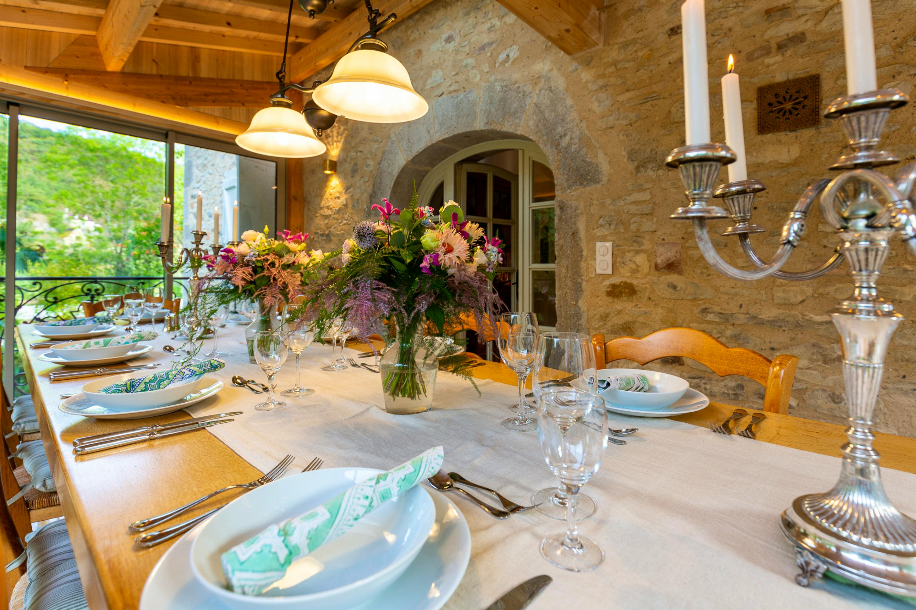 A table set for stories