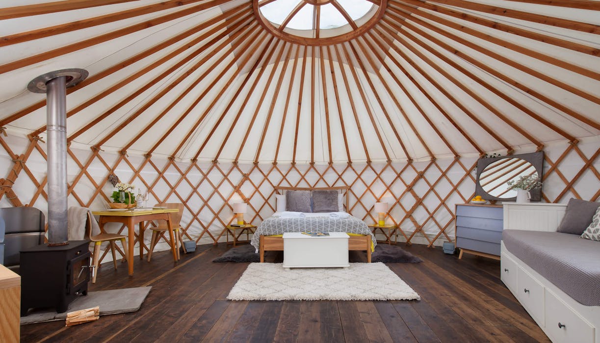 The Yurt Retreat Somerset Beautiful yurt glamping CoolStays