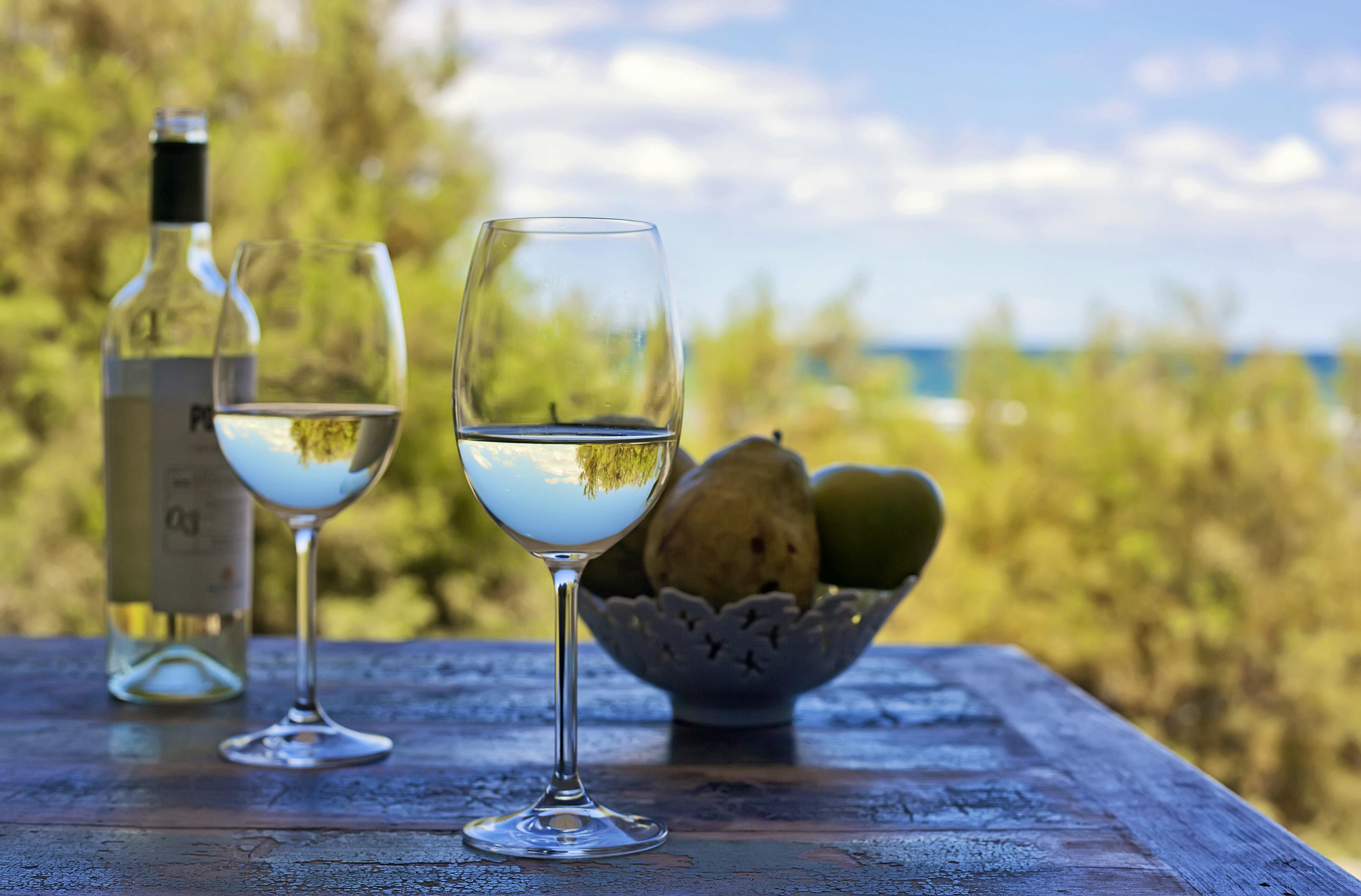 Dining on your beach front patio