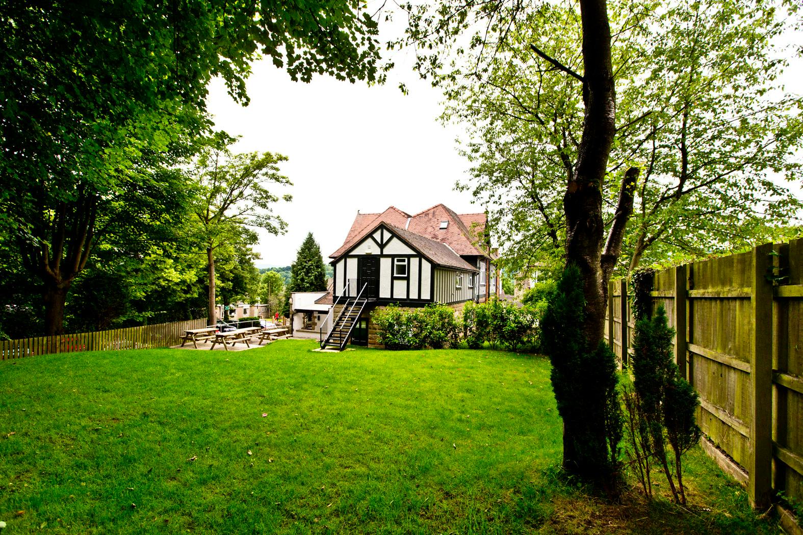 Rear view of the Derwent House